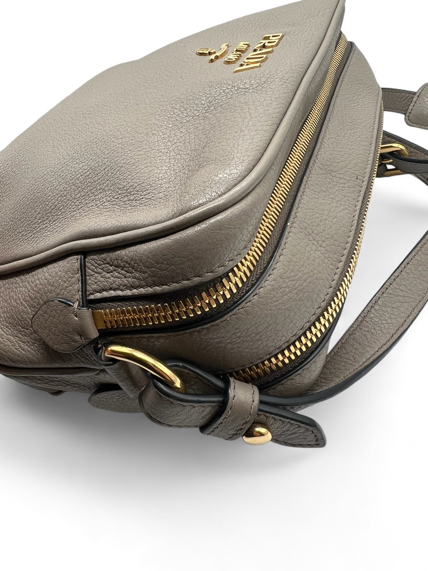 Prada Phoenix grey leather crossbody bag