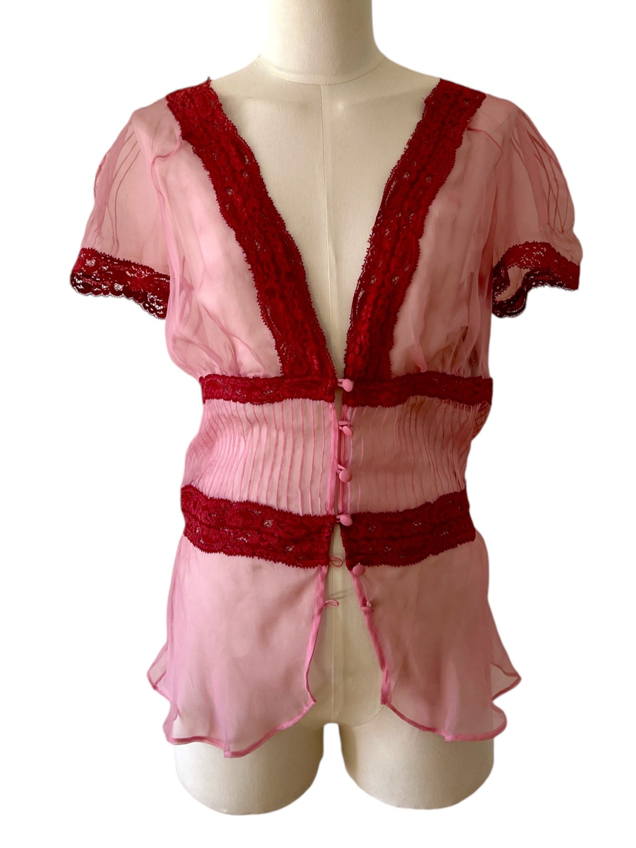 Dolce&Gabbana pink silk shirt