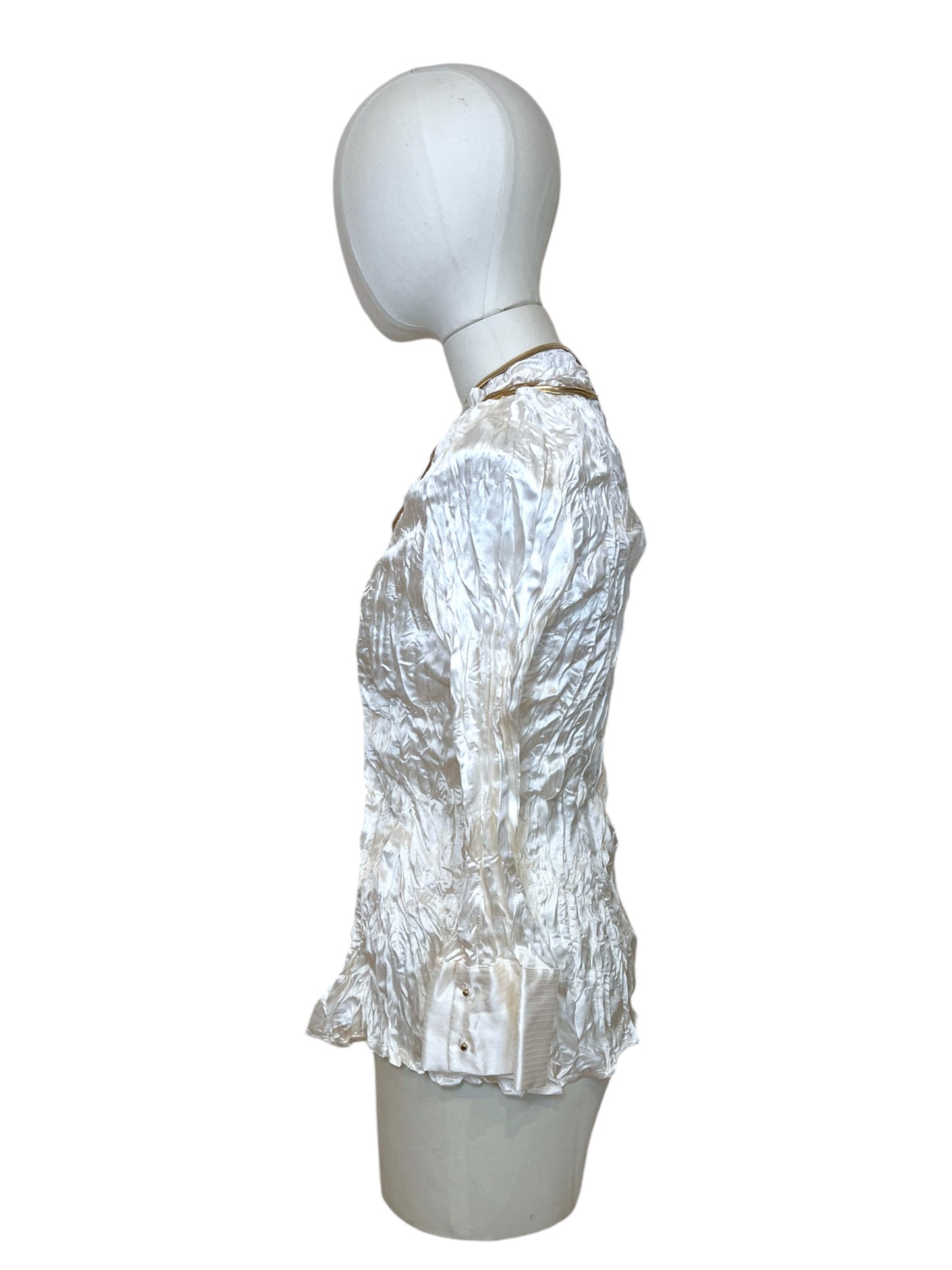 Roberto Cavalli white silk shirt