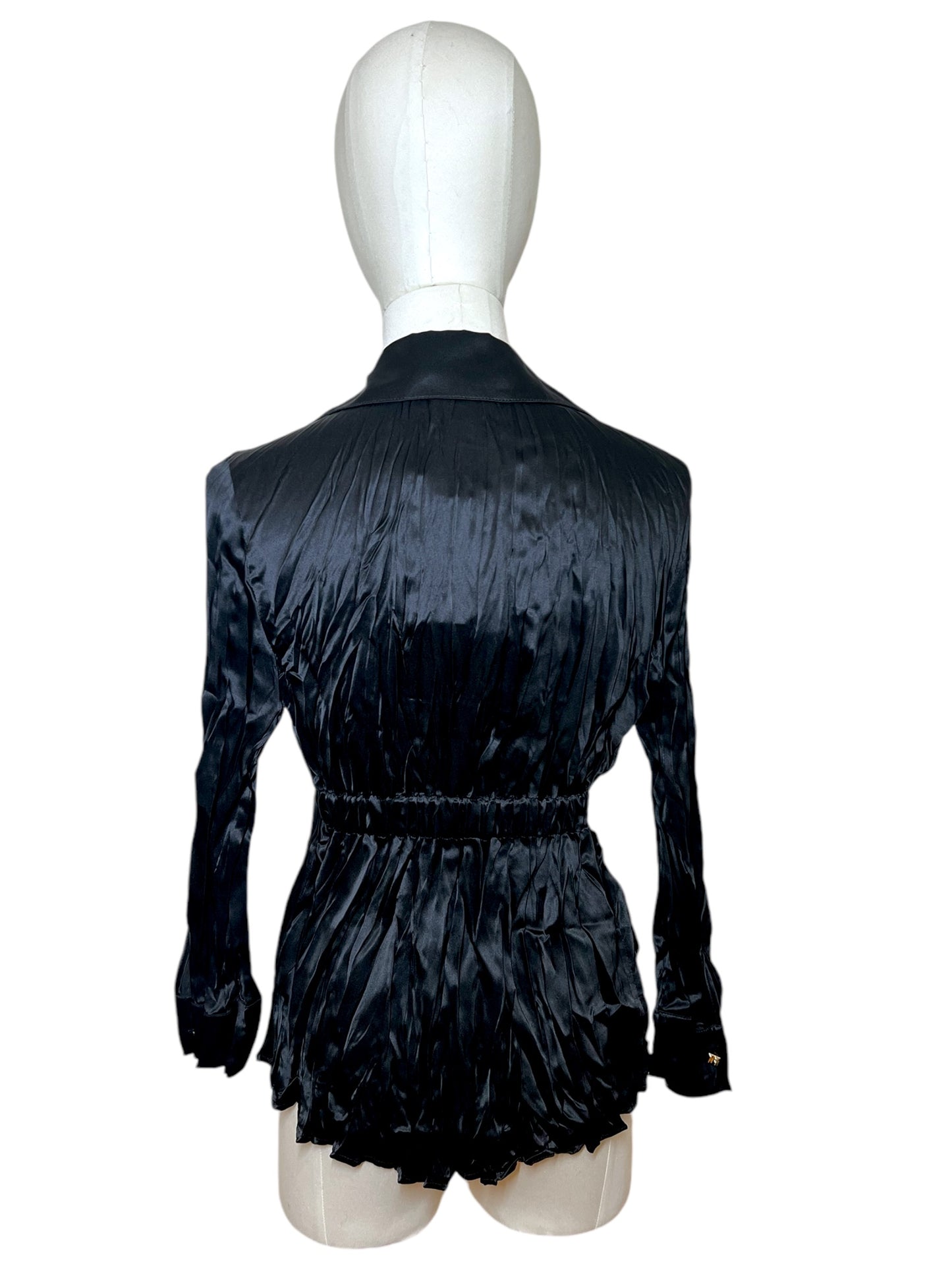 Roberto Cavalli black silk shirt