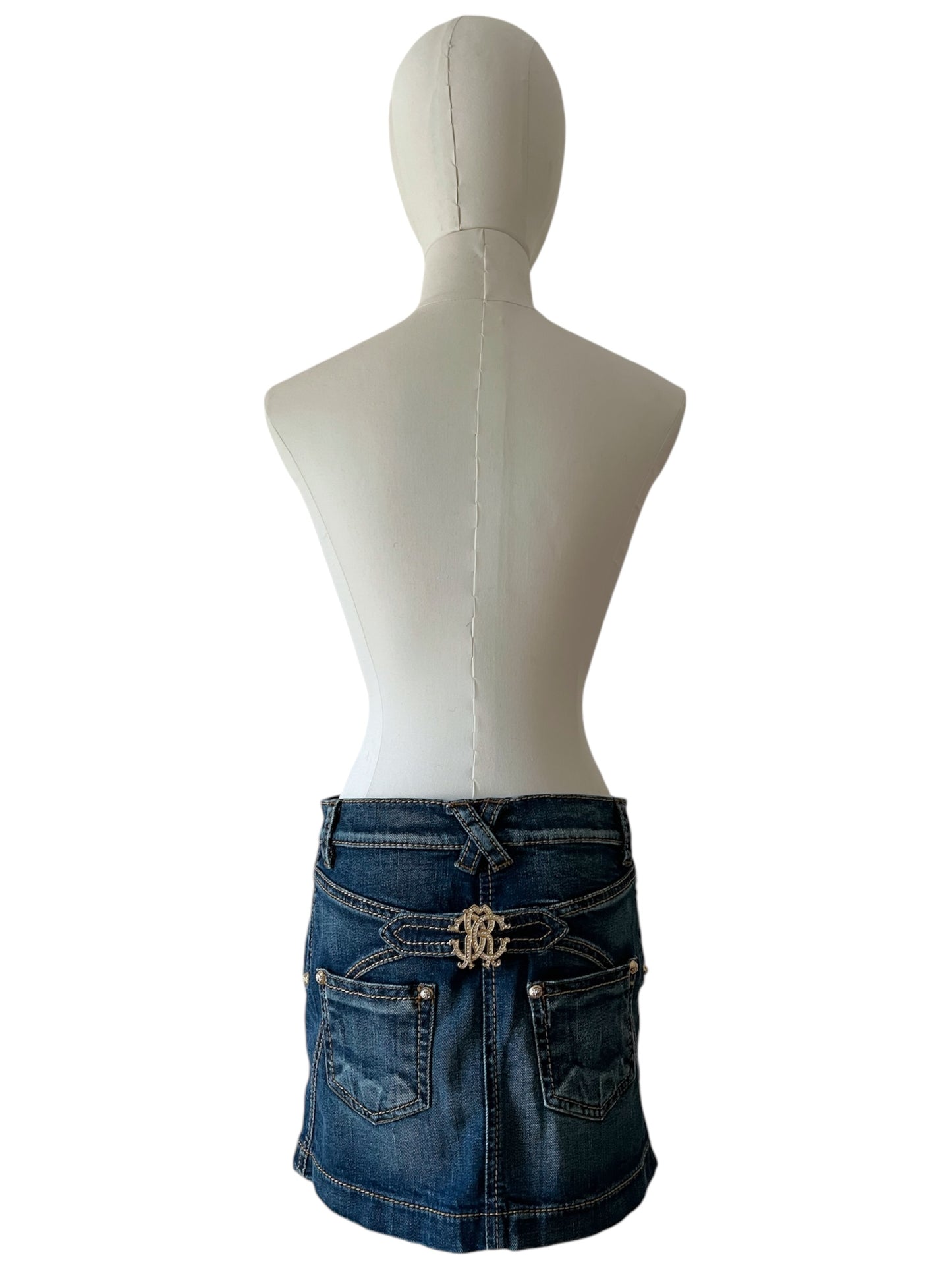 Roberto Cavalli denim skirt