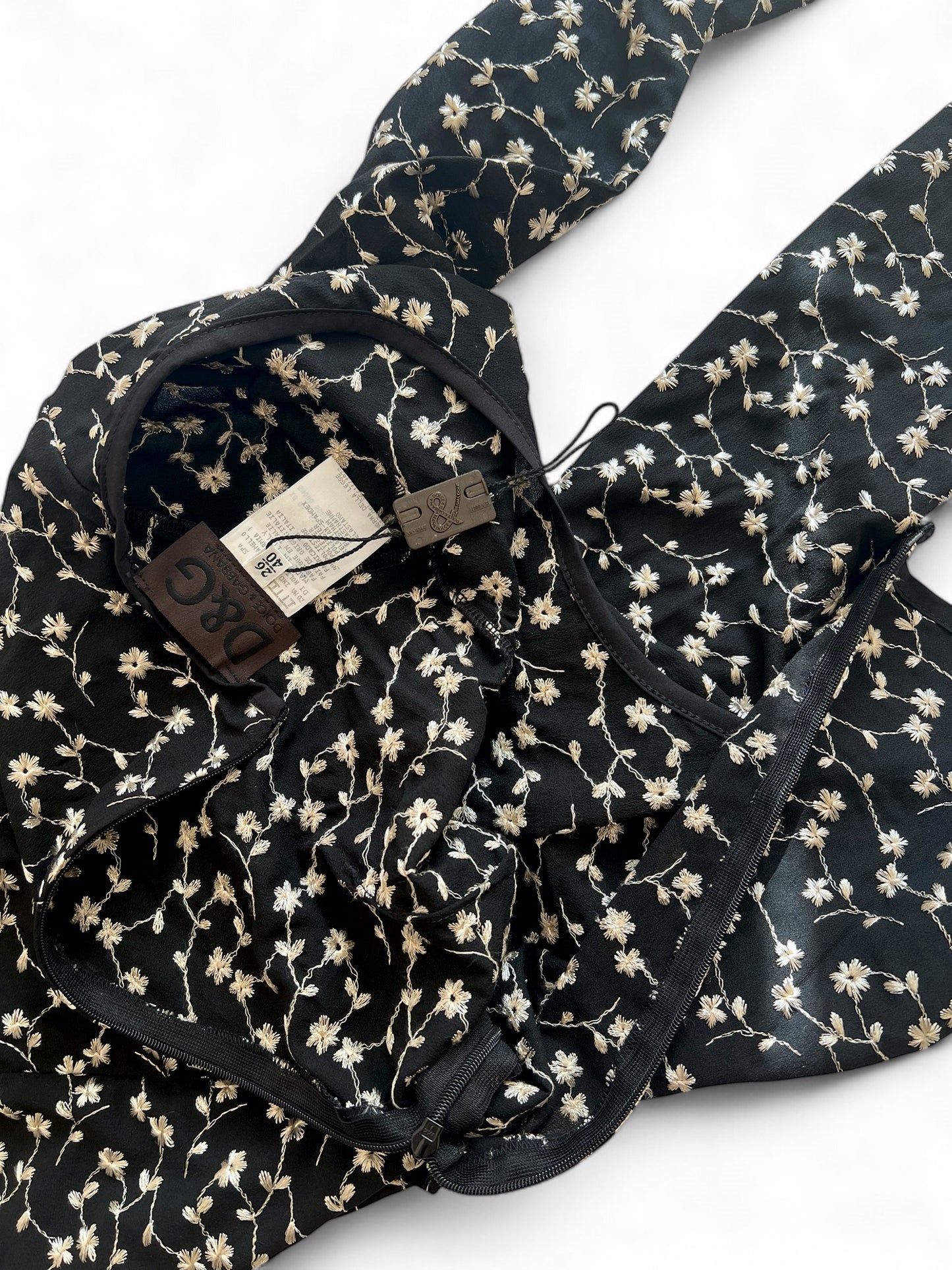 Dolce&Gabbana black flower dress