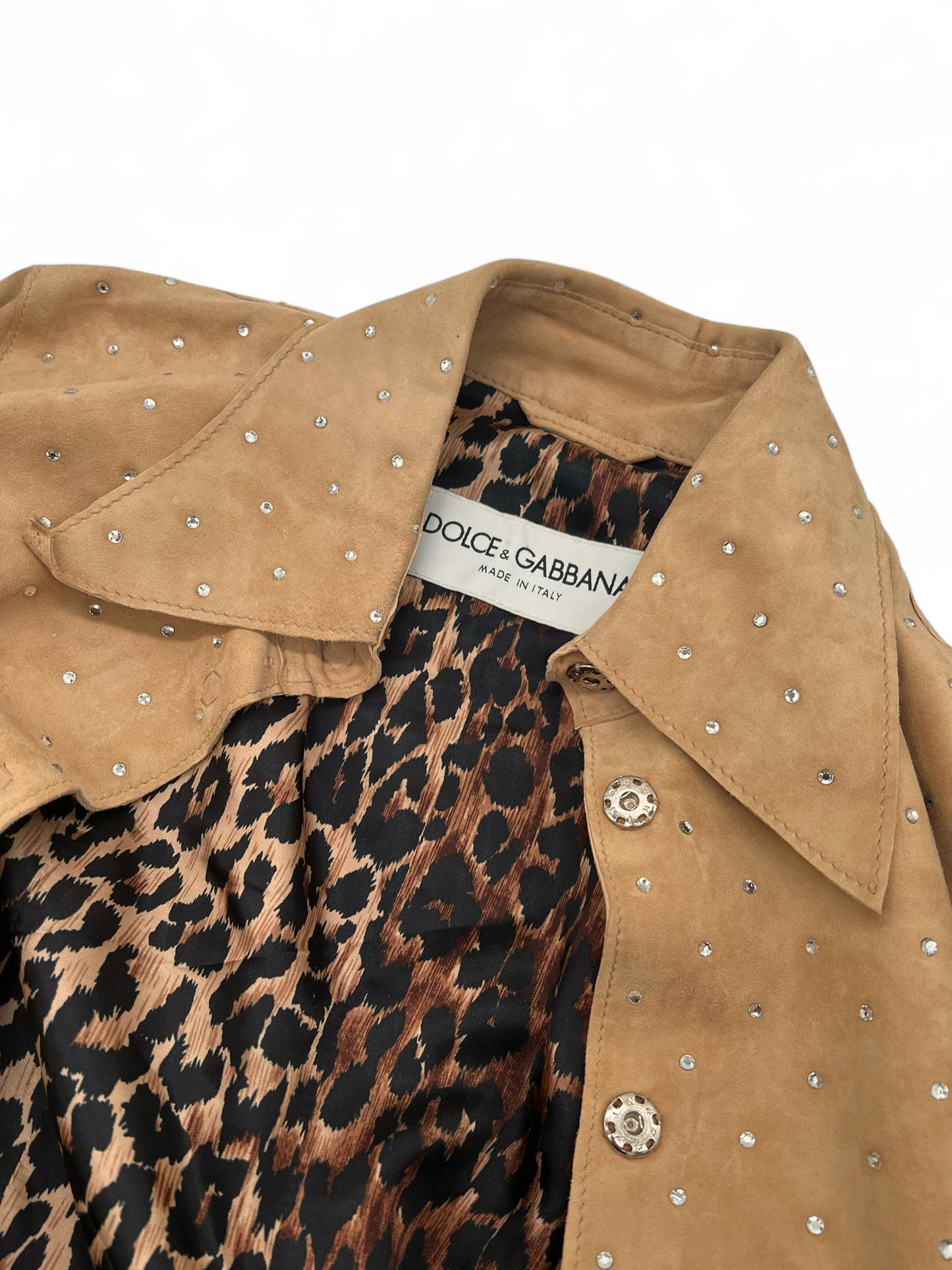 Dolce&Gabbana brown leather jacket