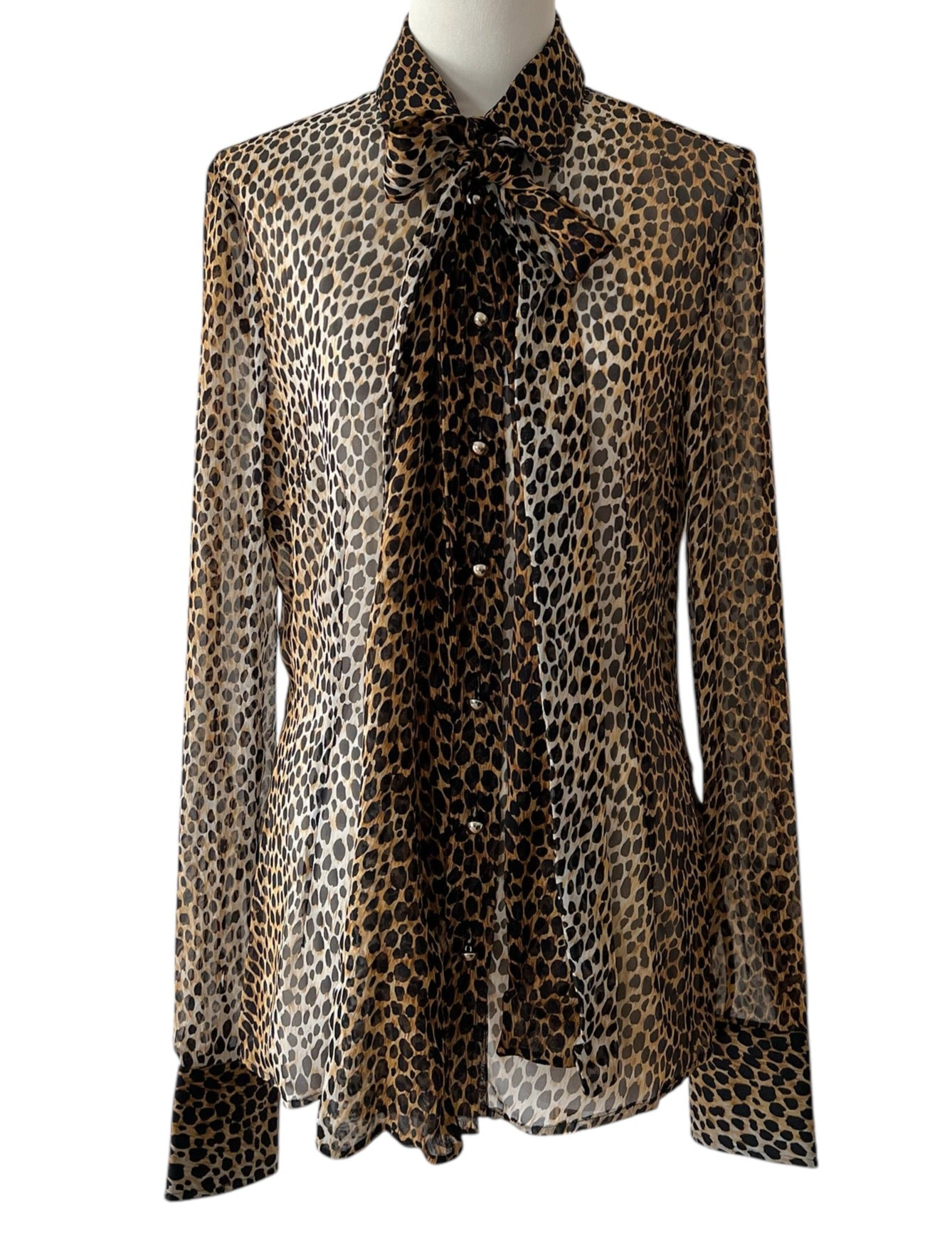 Dolce&Gabbana leopard silk shirt