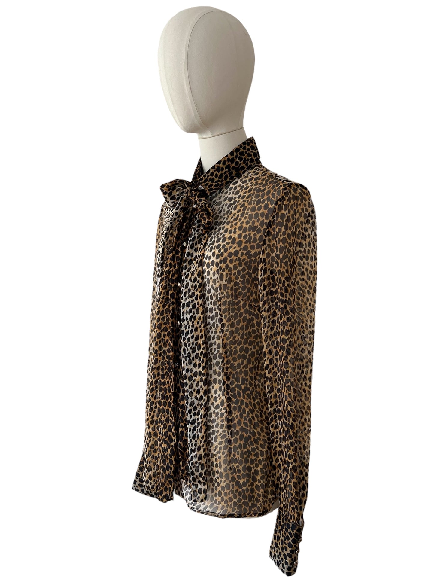 Dolce&Gabbana leopard silk shirt
