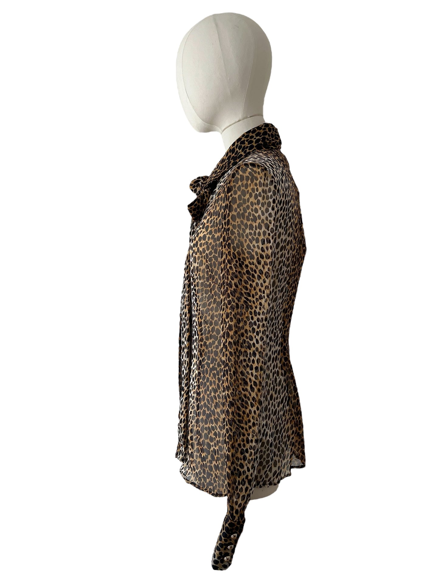 Dolce&Gabbana leopard silk shirt