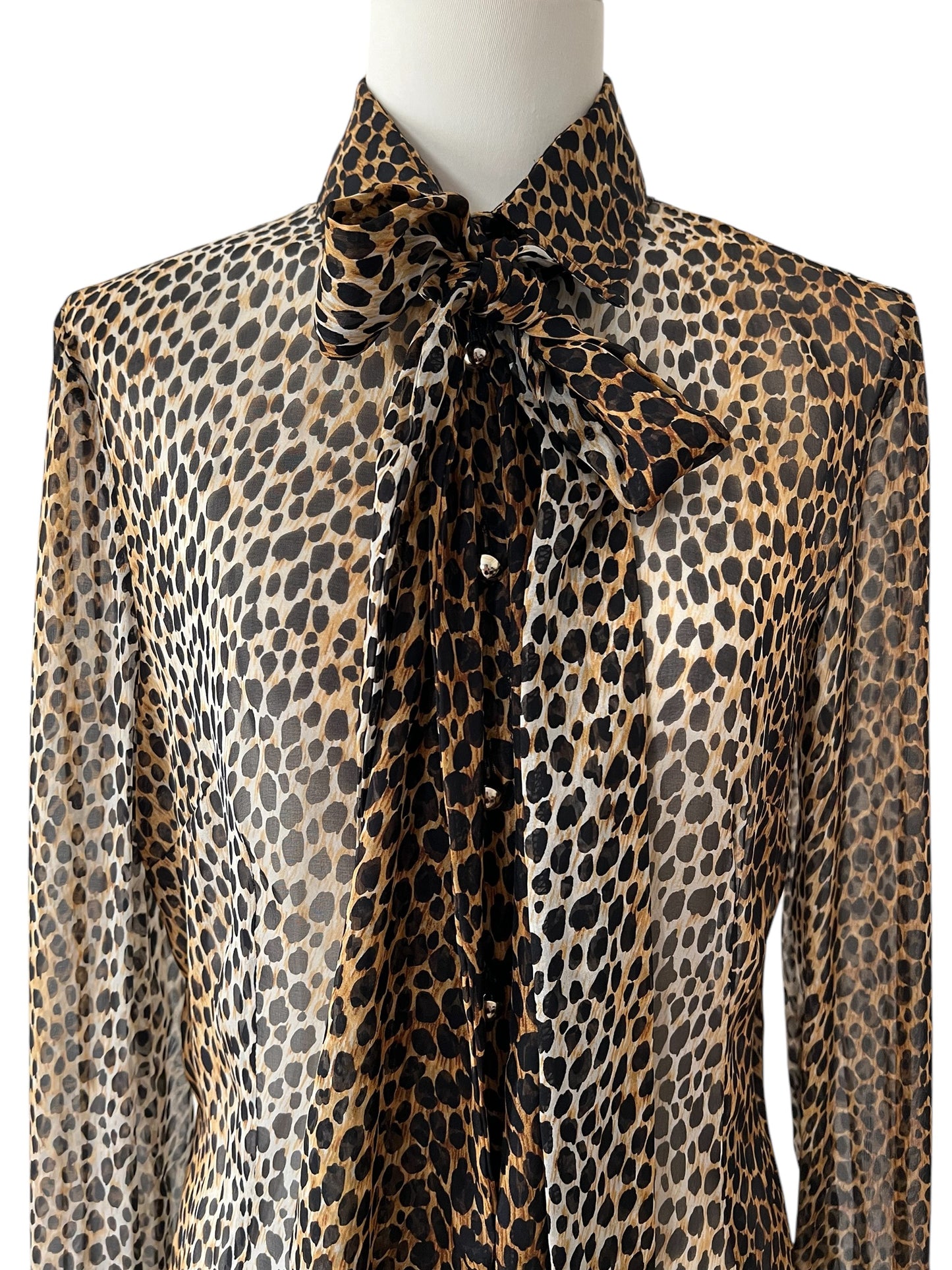 Dolce&Gabbana leopard silk shirt