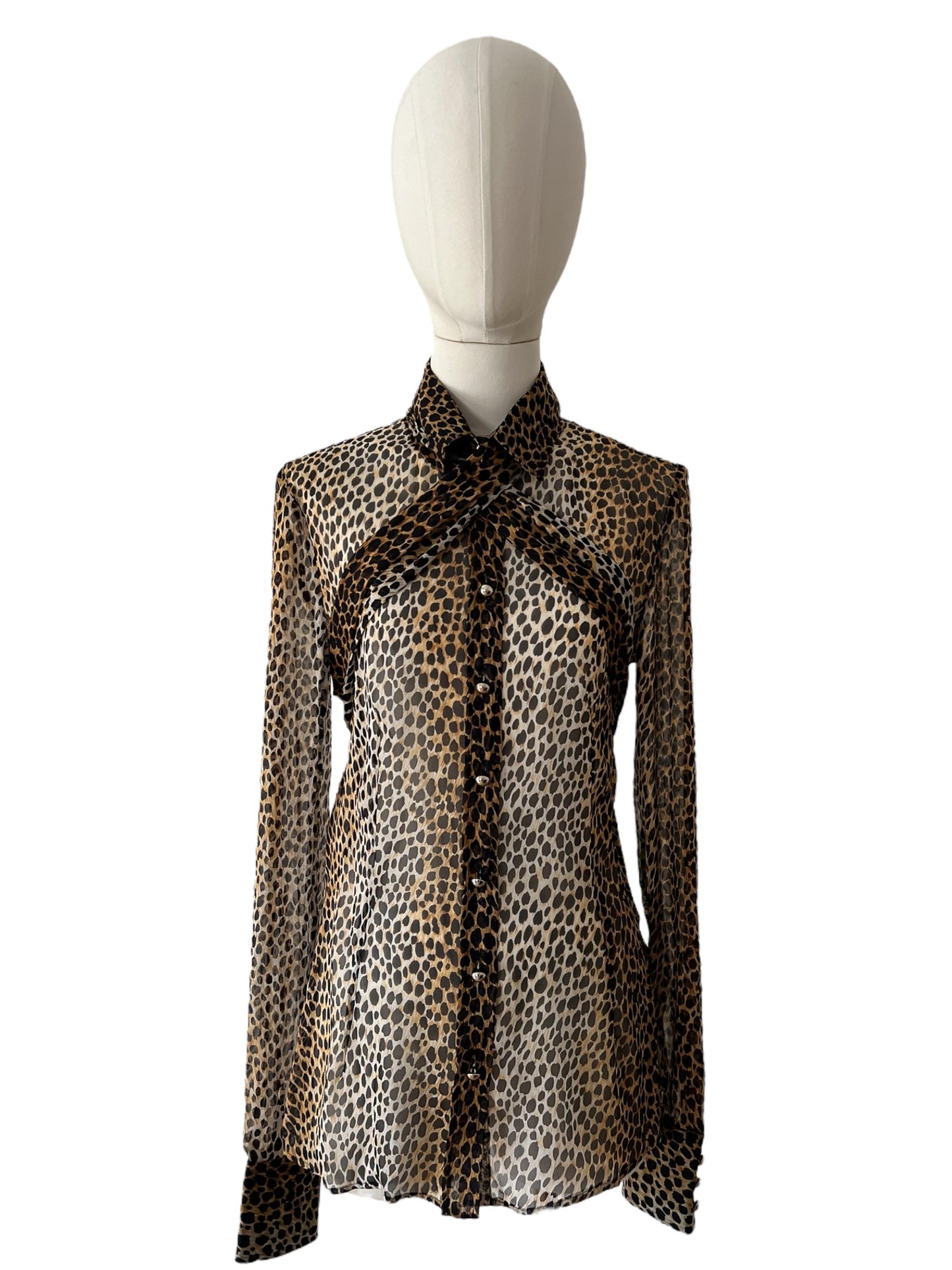 Dolce&Gabbana leopard silk shirt