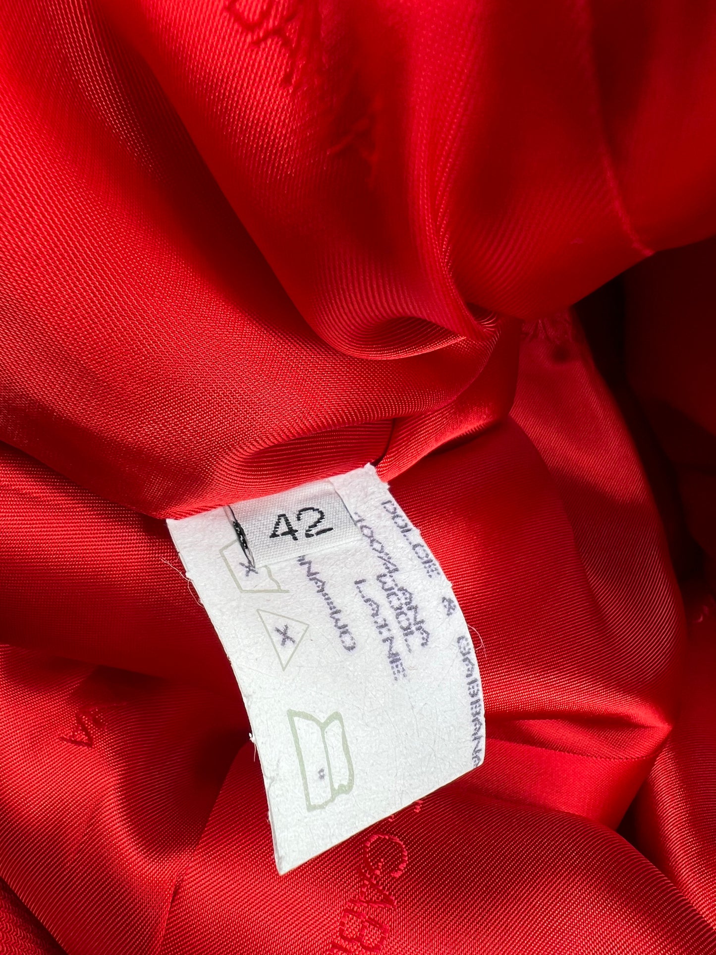 Dolce & Gabbana full set in red wool