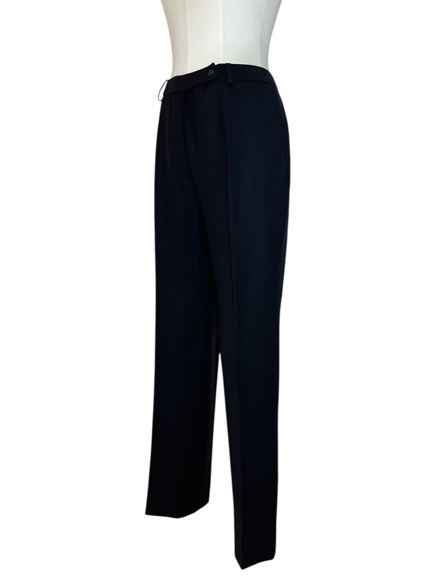 Prada black wool set jacket and pants