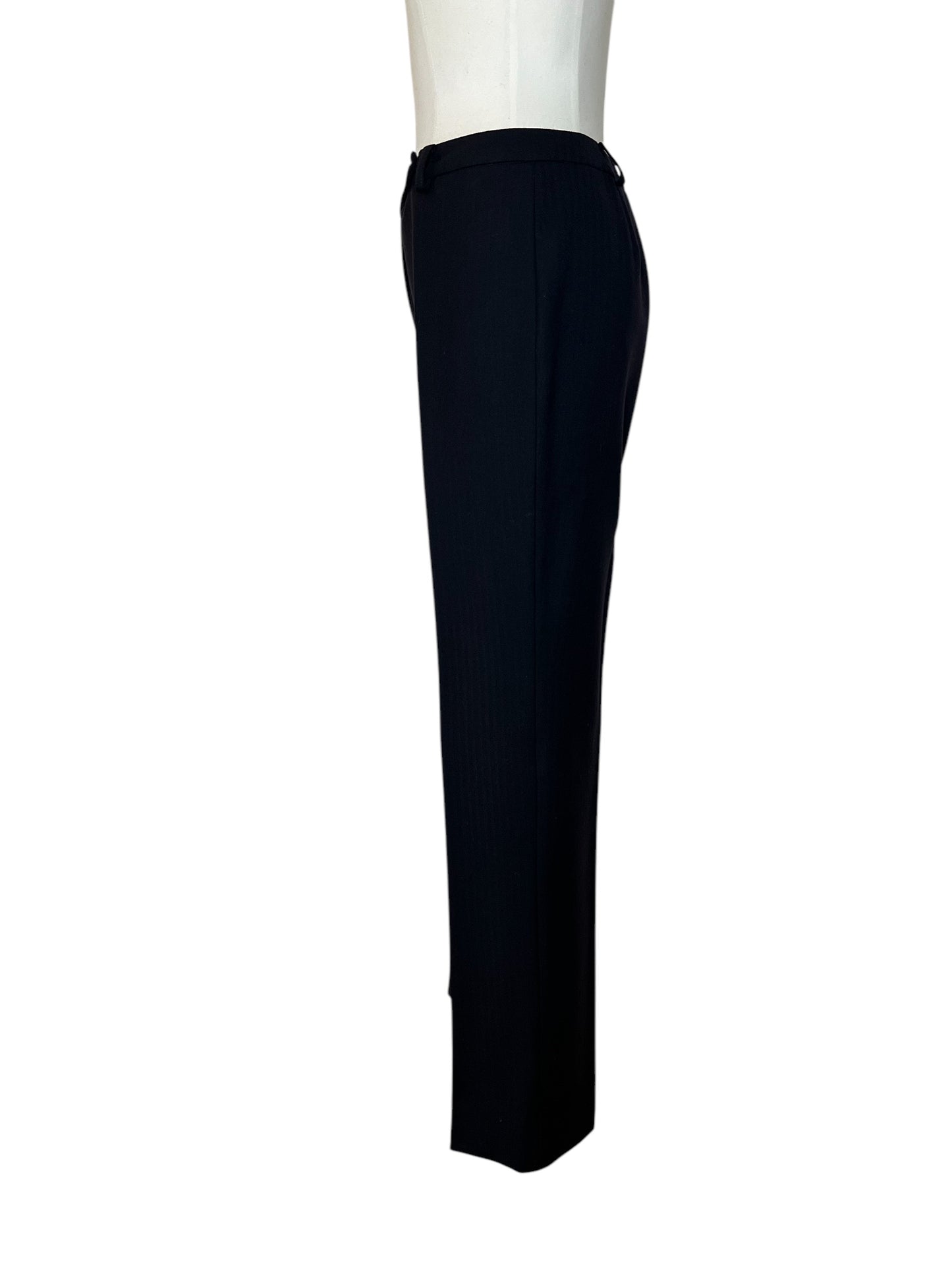 Prada black wool set jacket and pants