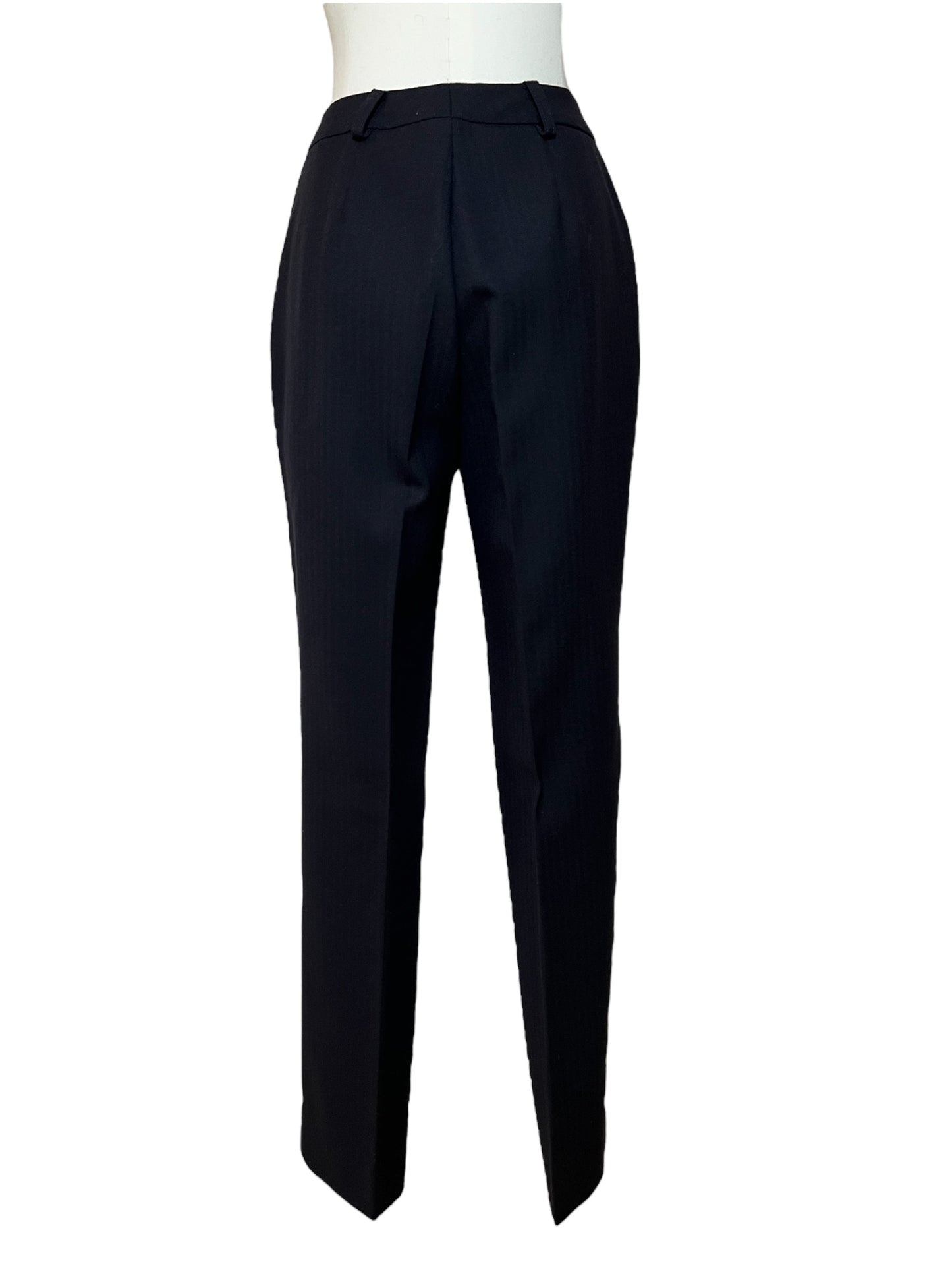 Prada black wool set jacket and pants