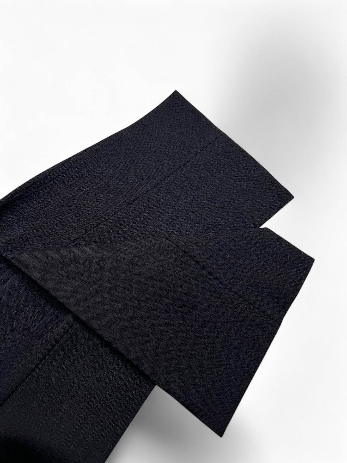 Prada black wool set jacket and pants