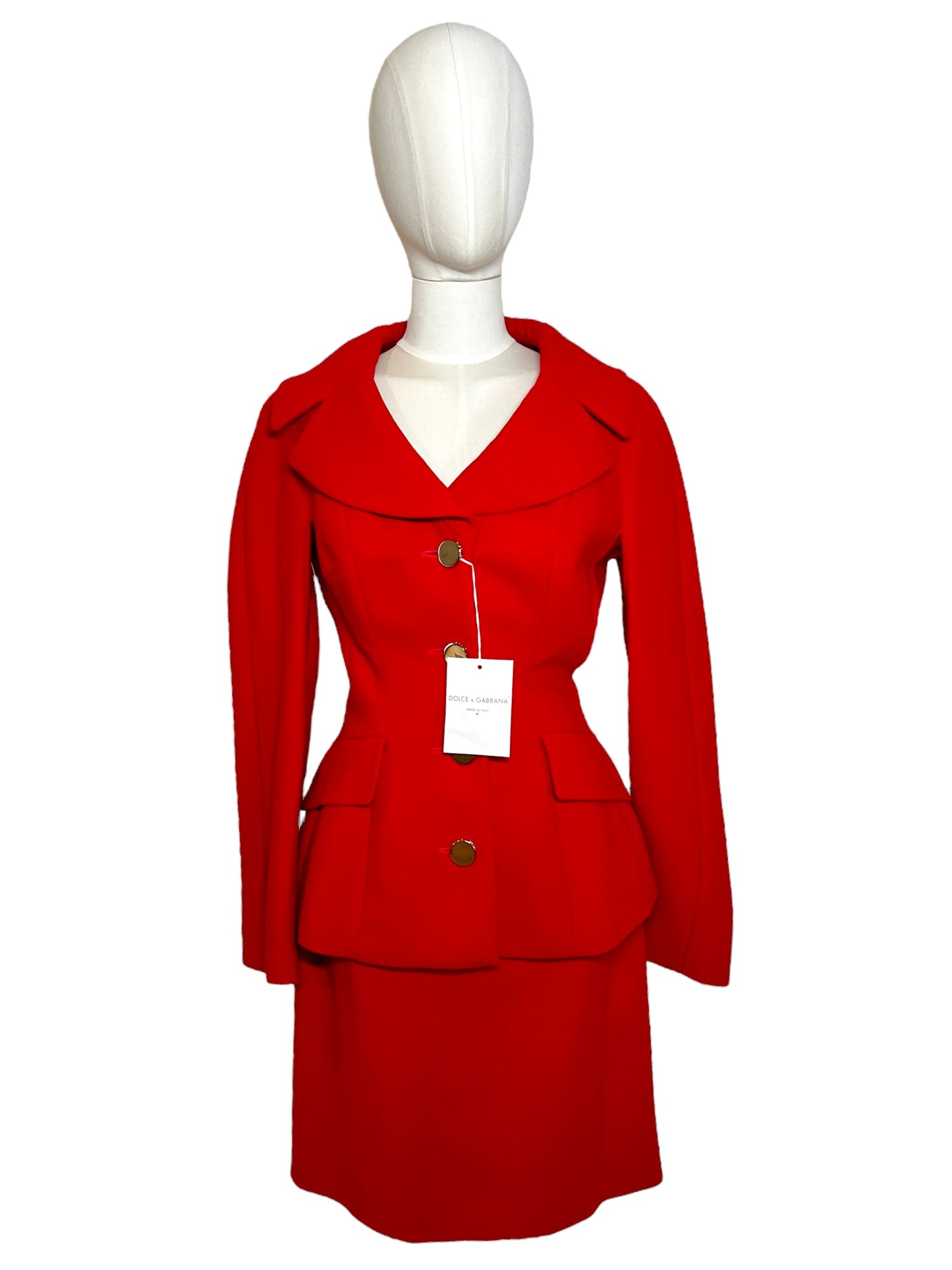Dolce & Gabbana full set in red wool
