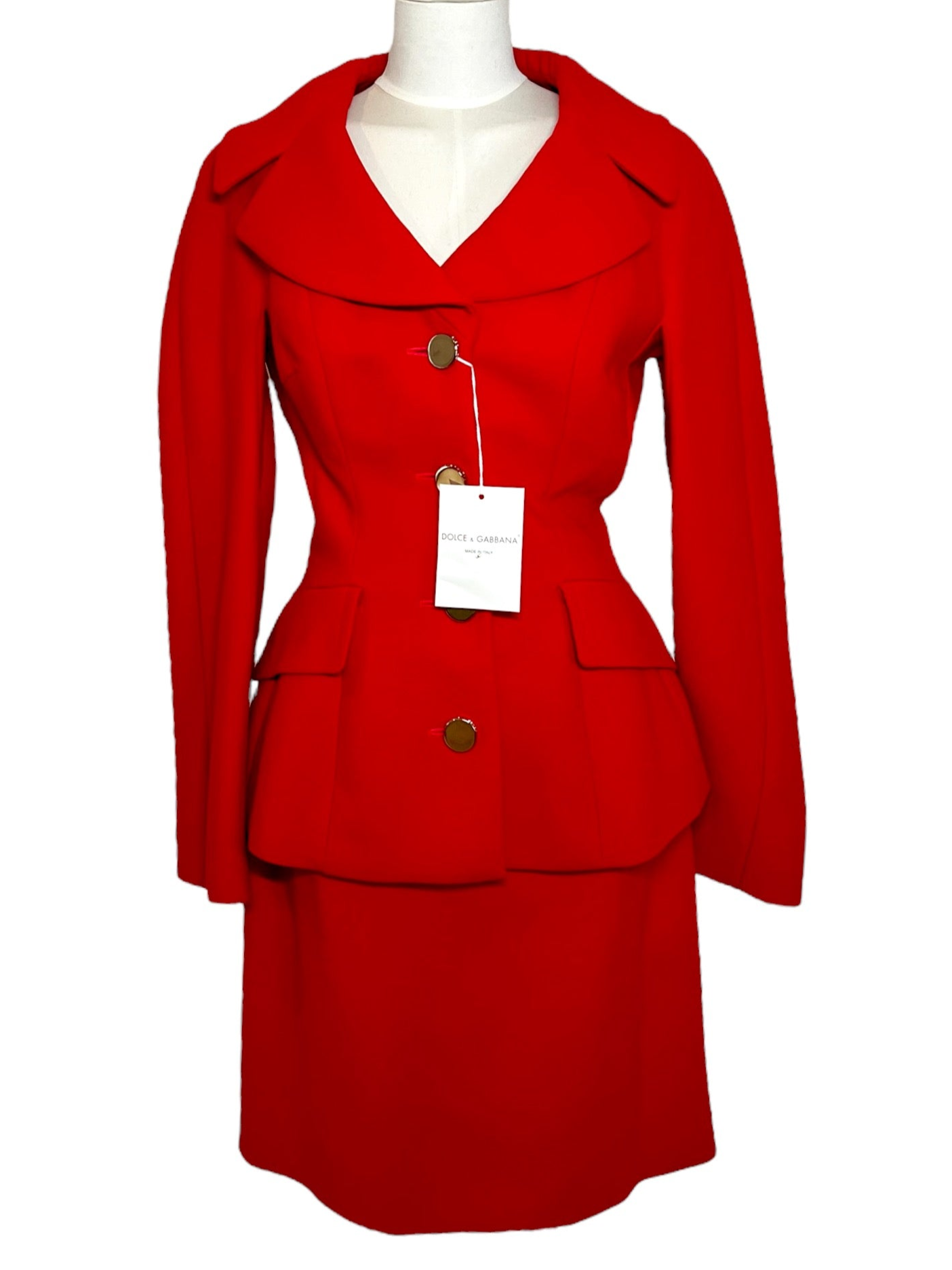 Dolce & Gabbana full set in red wool