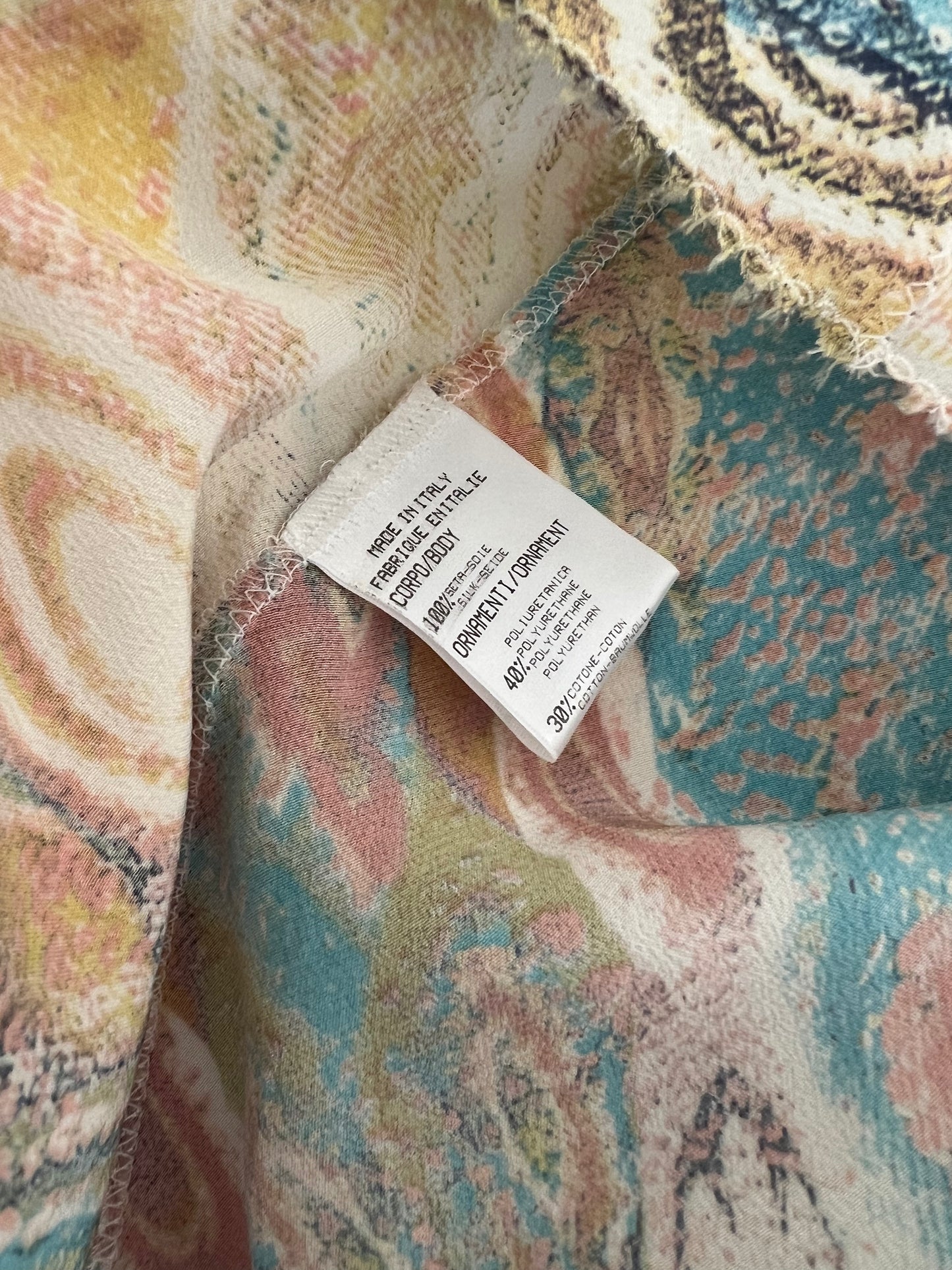 Roberto Cavalli vintage printed silk dress