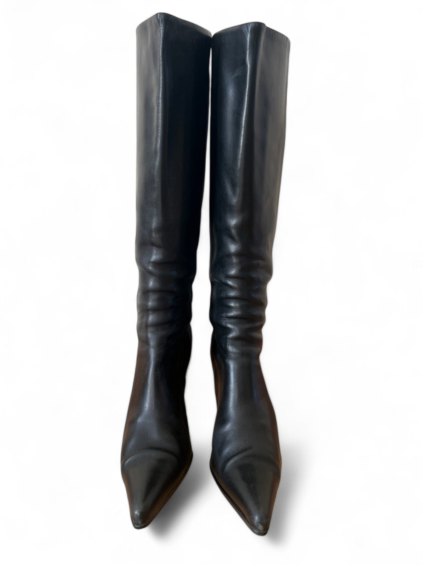 Prada leather boots