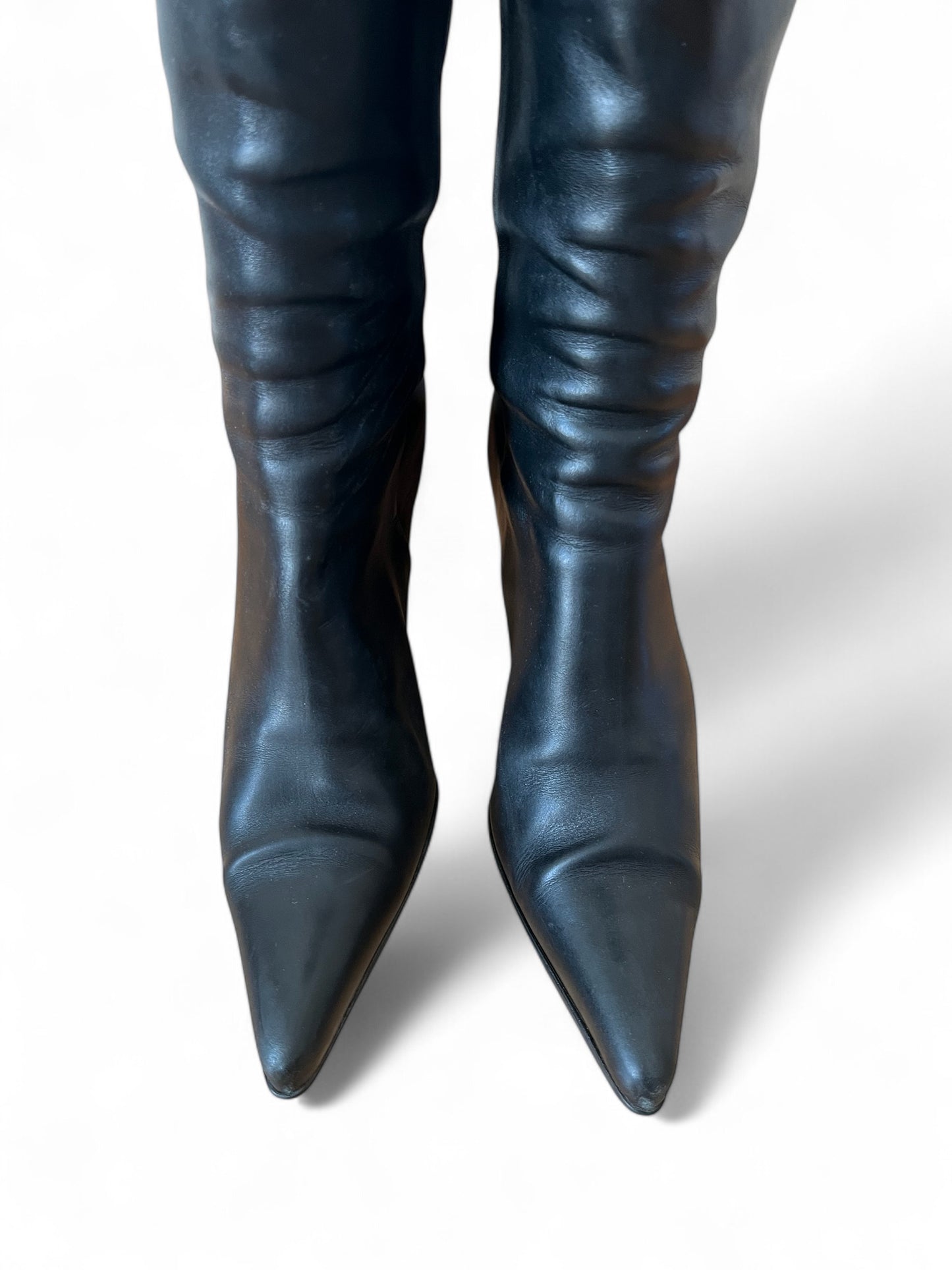 Prada leather boots