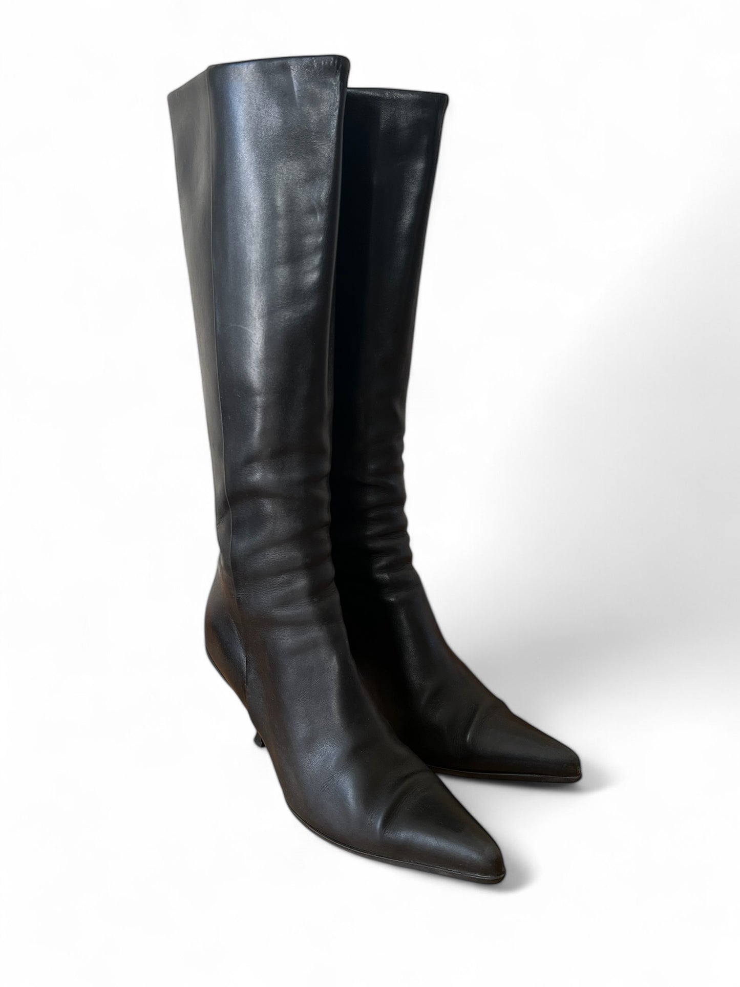 Prada leather boots