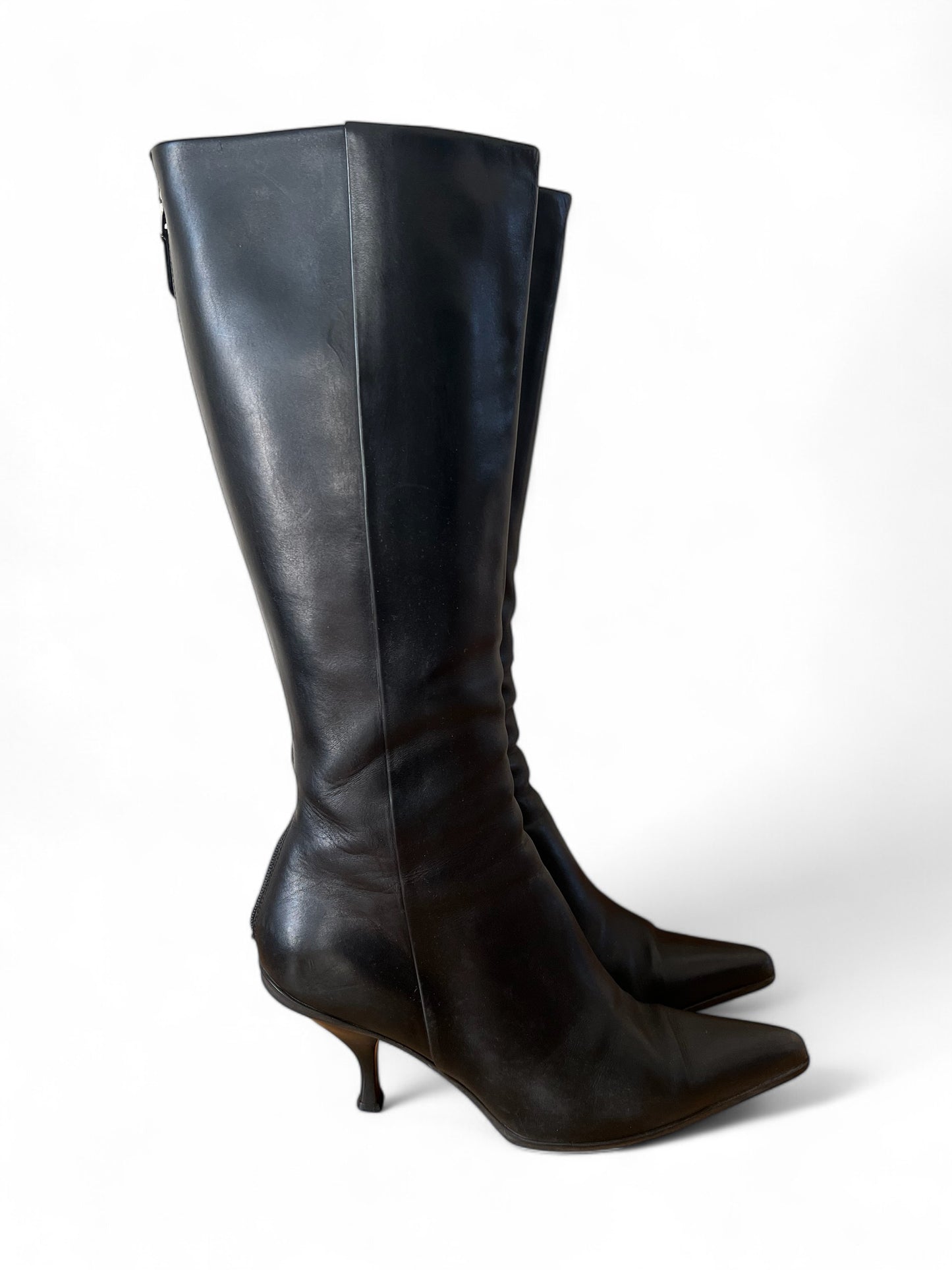 Prada leather boots
