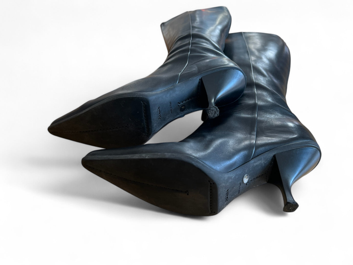 Prada leather boots