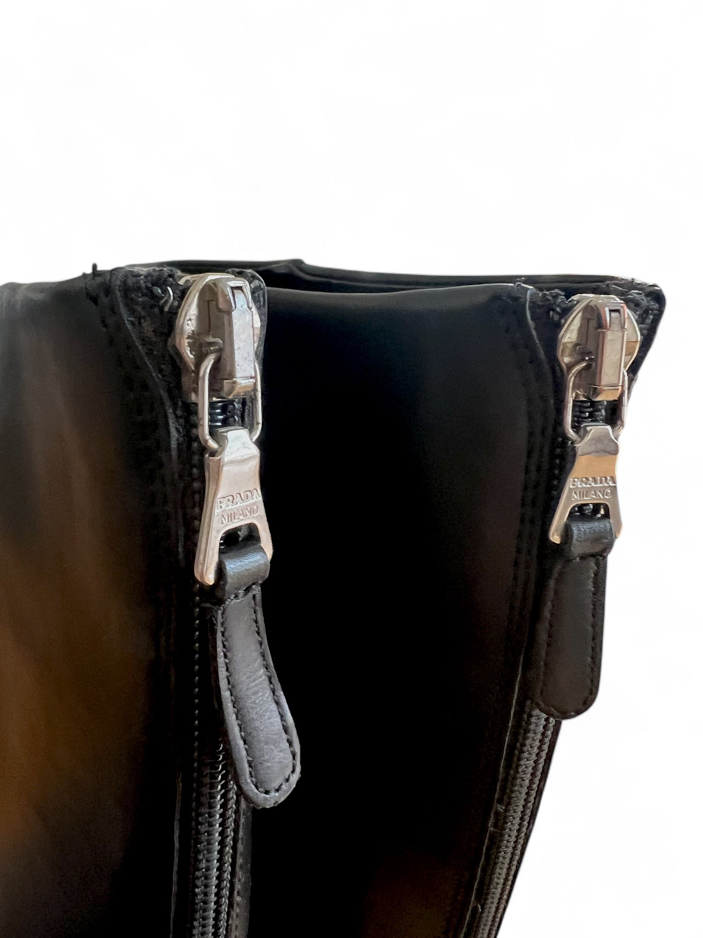 Prada leather boots