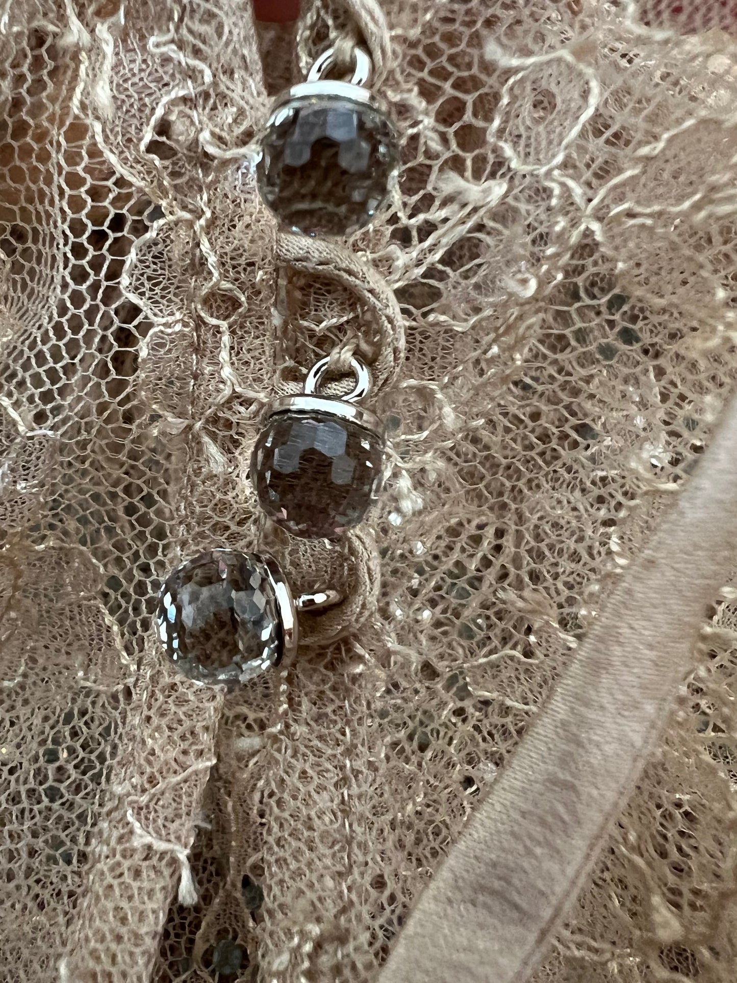 Givenchy Sheer Lace Blouse with Crystals