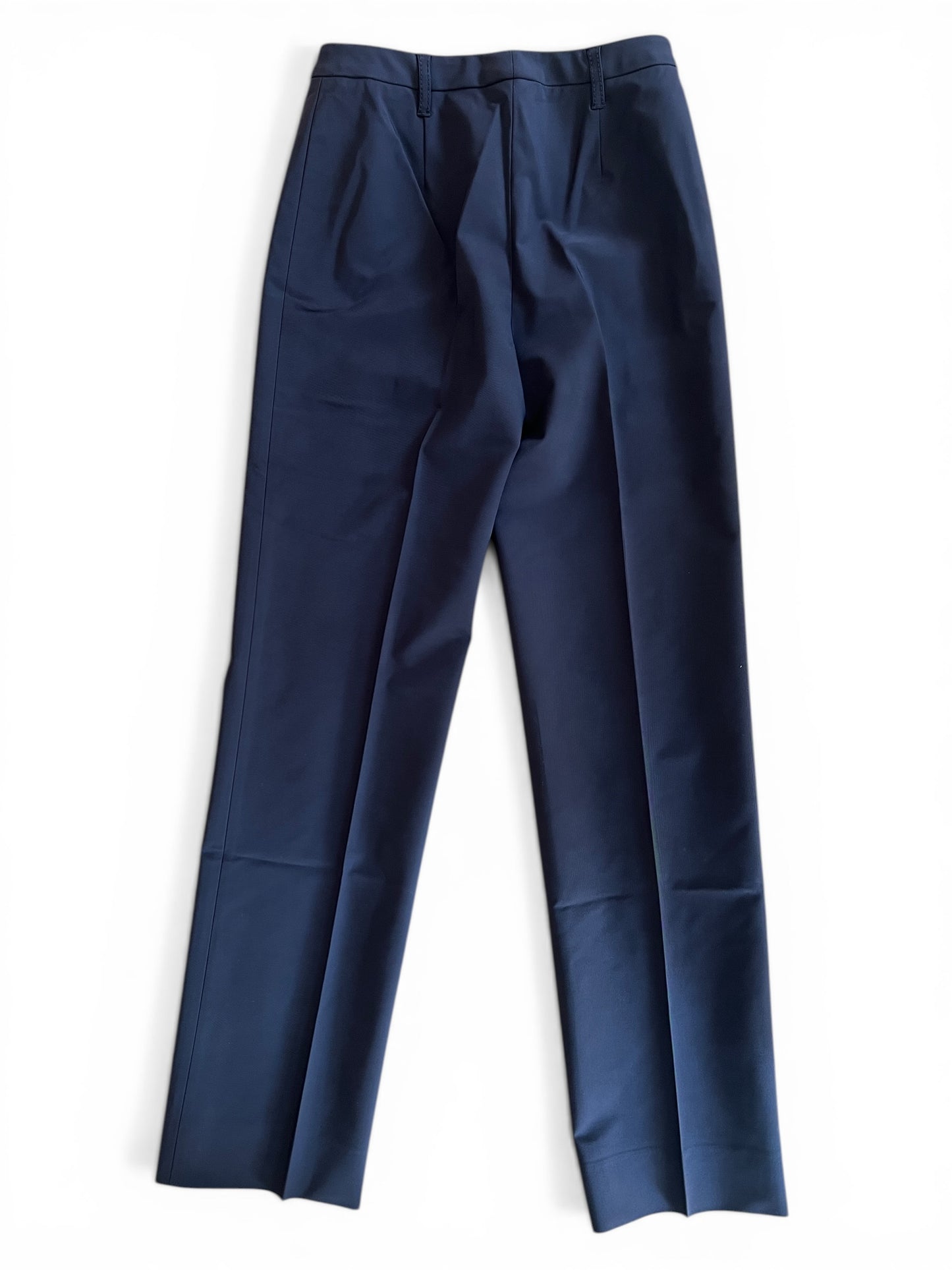Prada 1990s Tailored Trousers – Dark Brown Straight Leg Minimal Pants