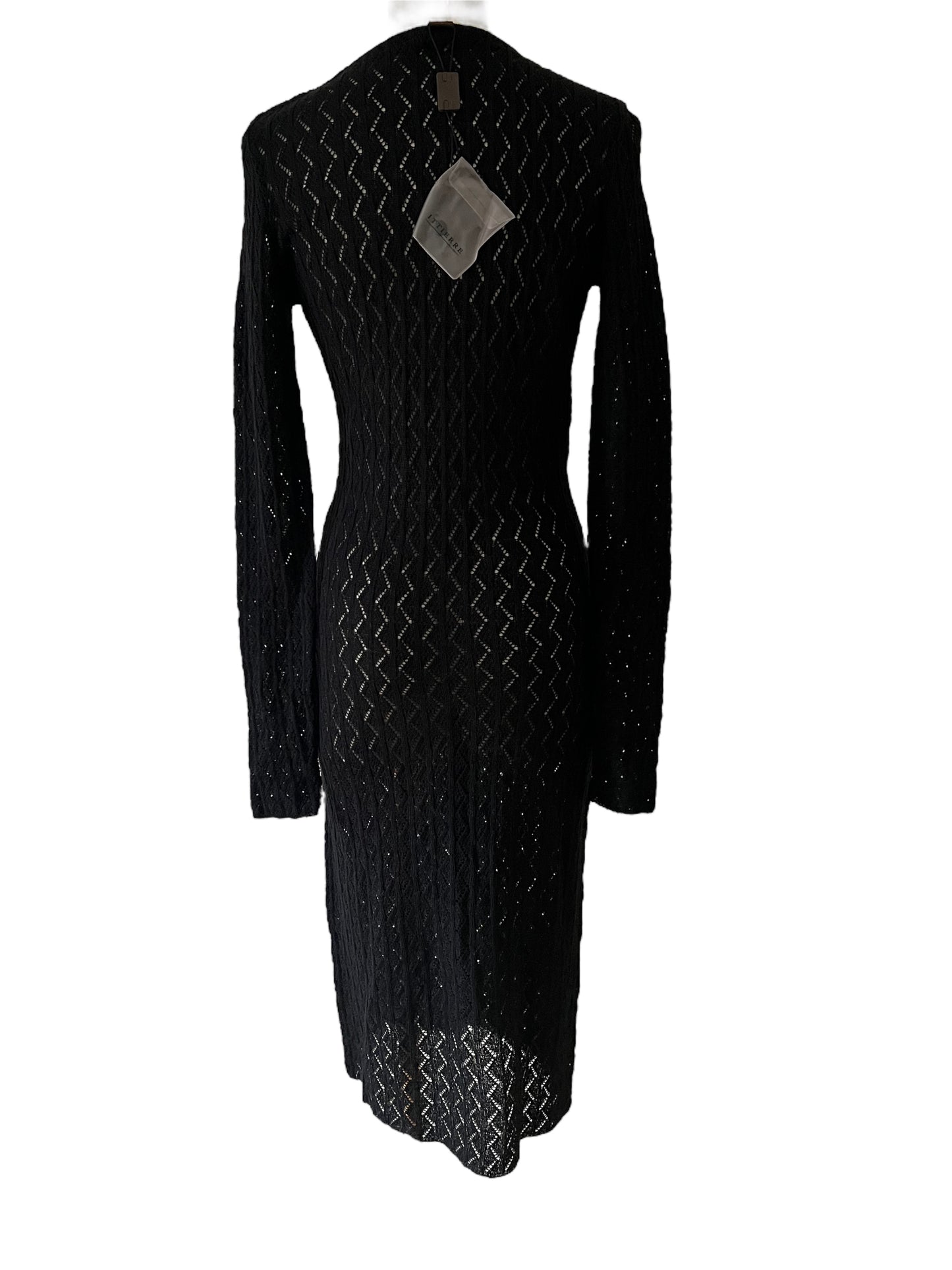 Dolce&Gabbana cardigan lungo nero in maglia