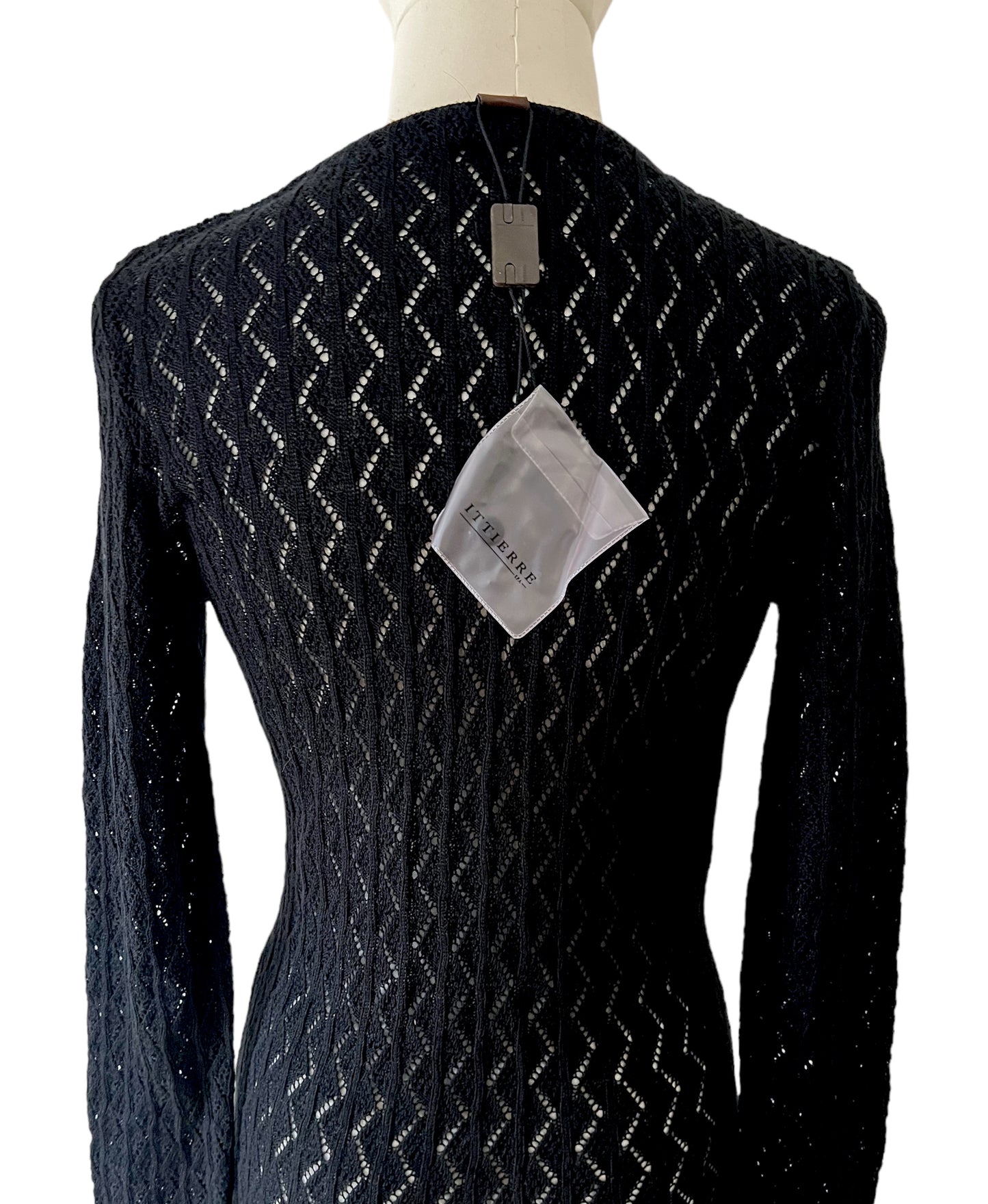 Dolce&Gabbana cardigan lungo nero in maglia