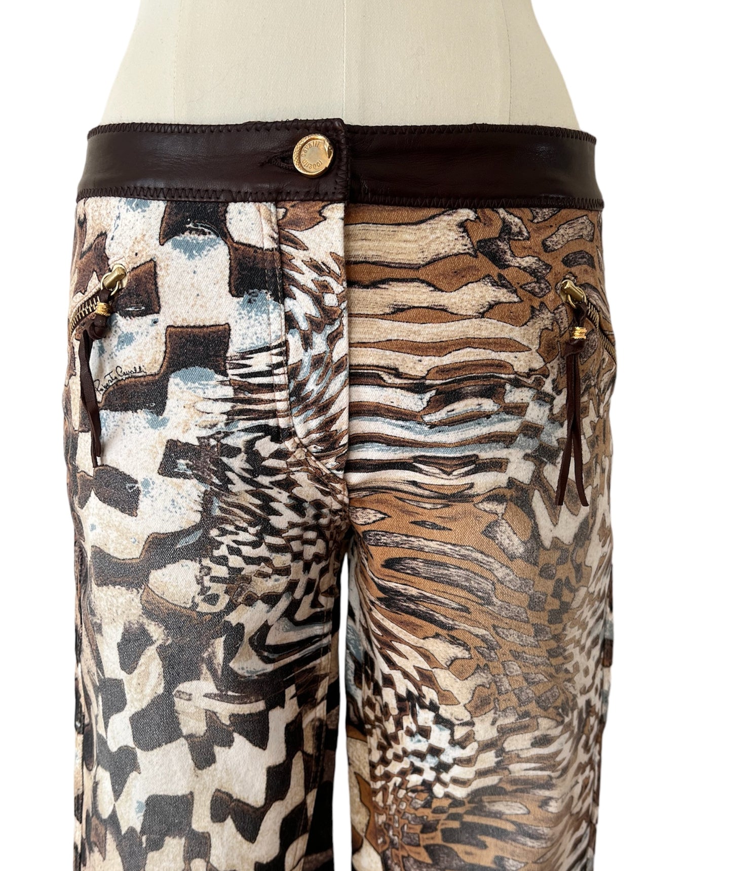 Roberto Cavalli pantalone dritto stampato