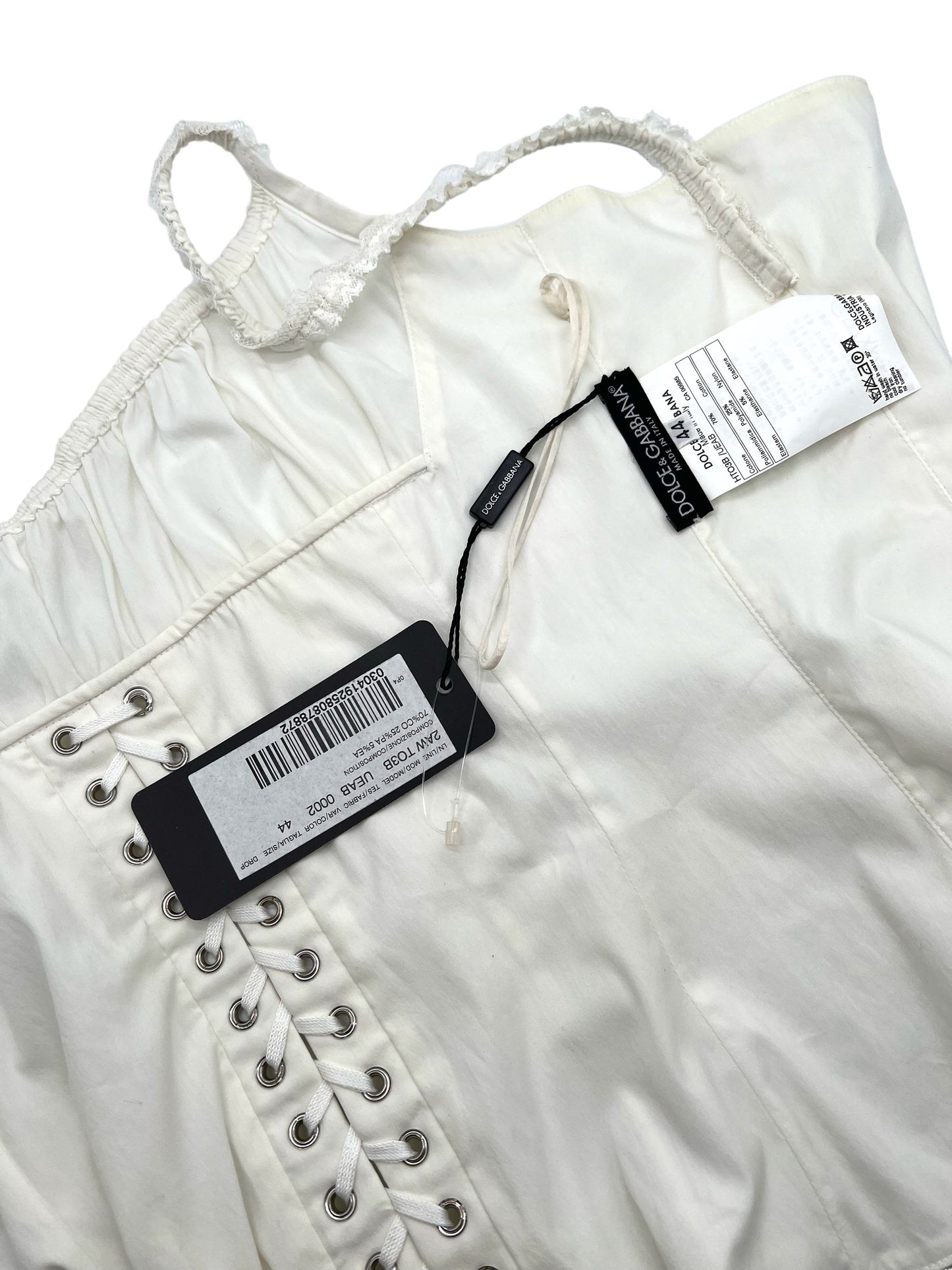 Dolce&Gabbana corsetto bianco