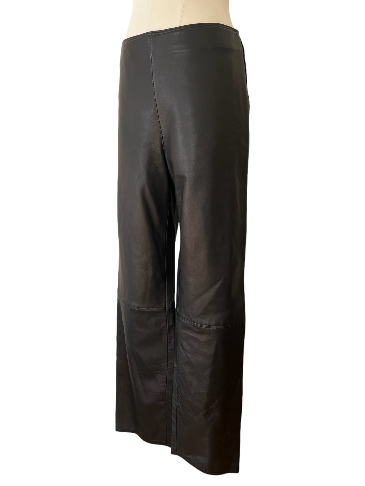 Gianni Versace pantaloni in pelle neri