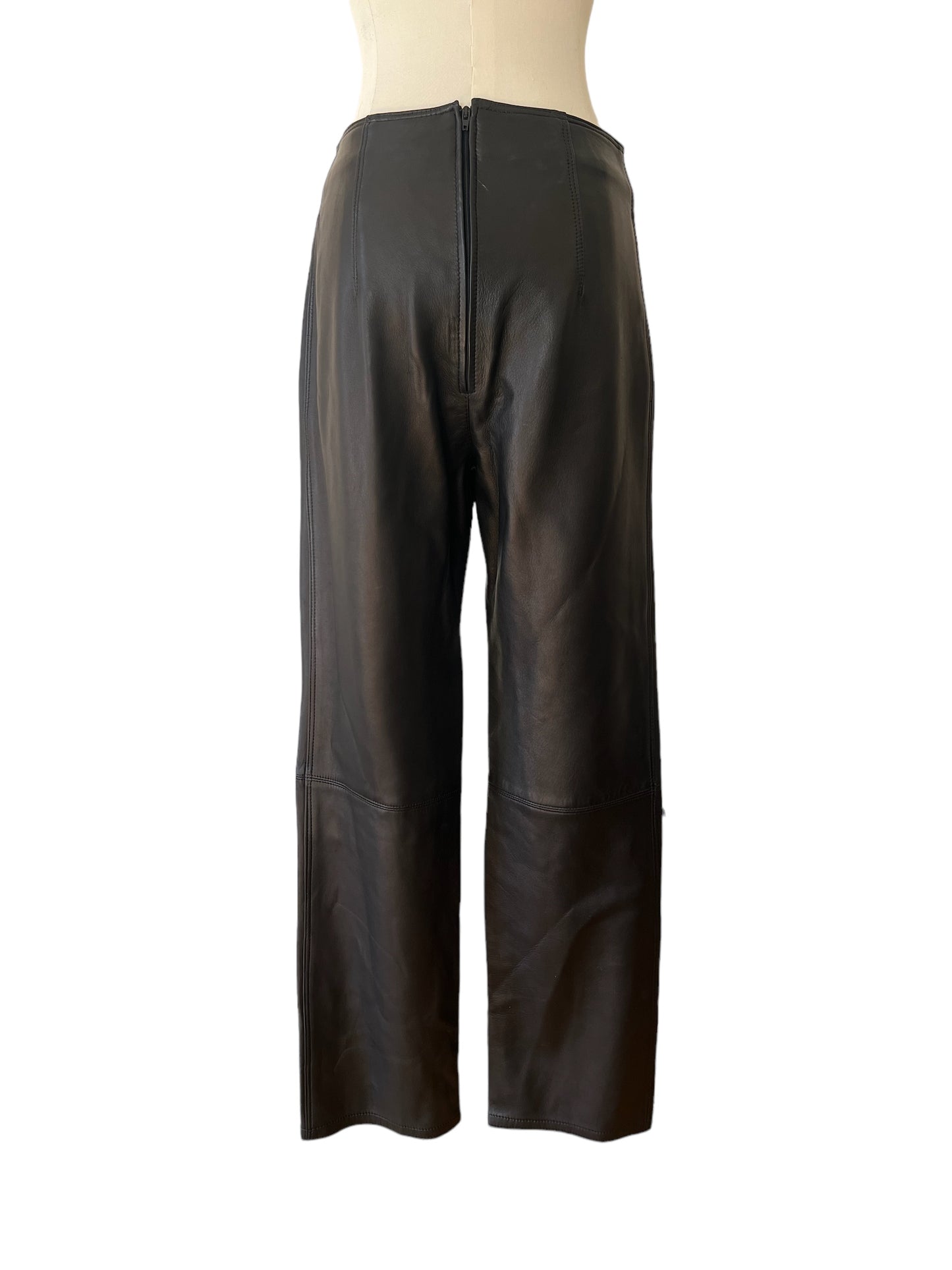 Gianni Versace pantaloni in pelle neri