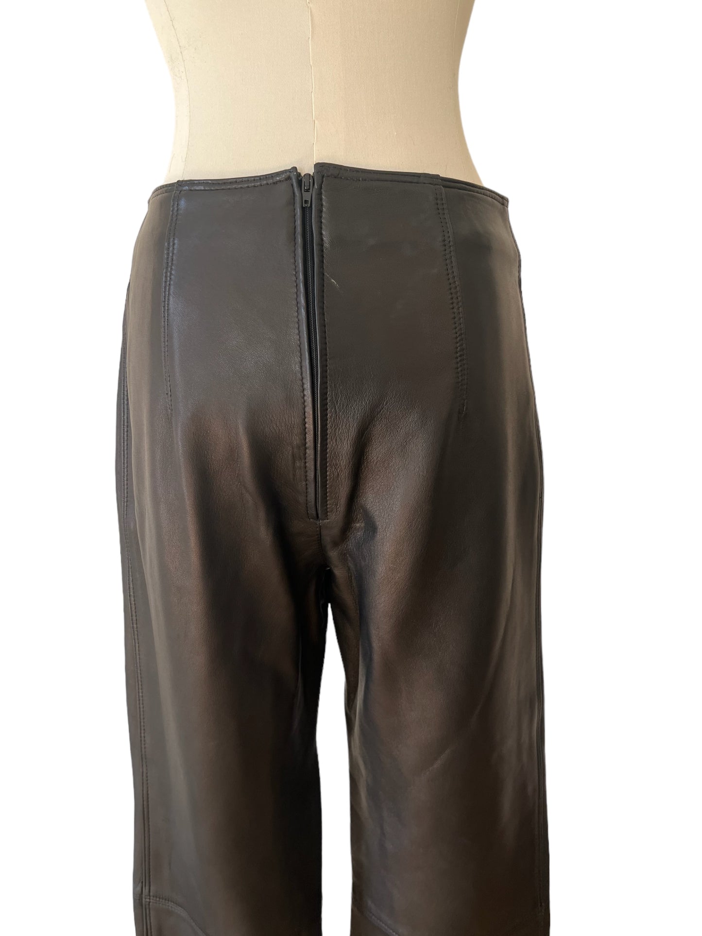 Gianni Versace pantaloni in pelle neri