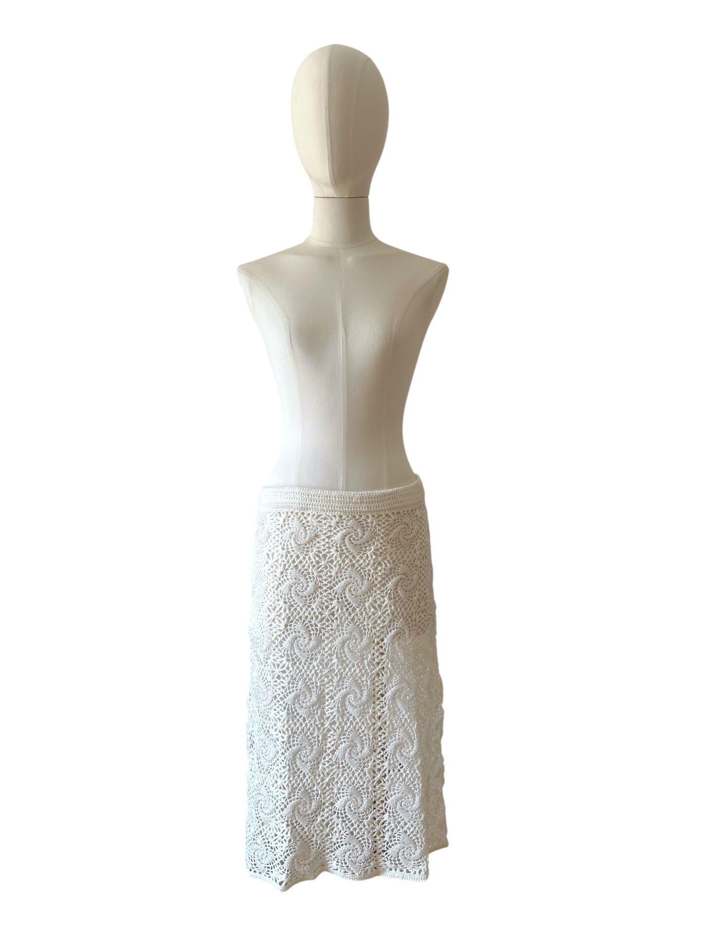 Dolce & Gabbana crochet embroidered skirt