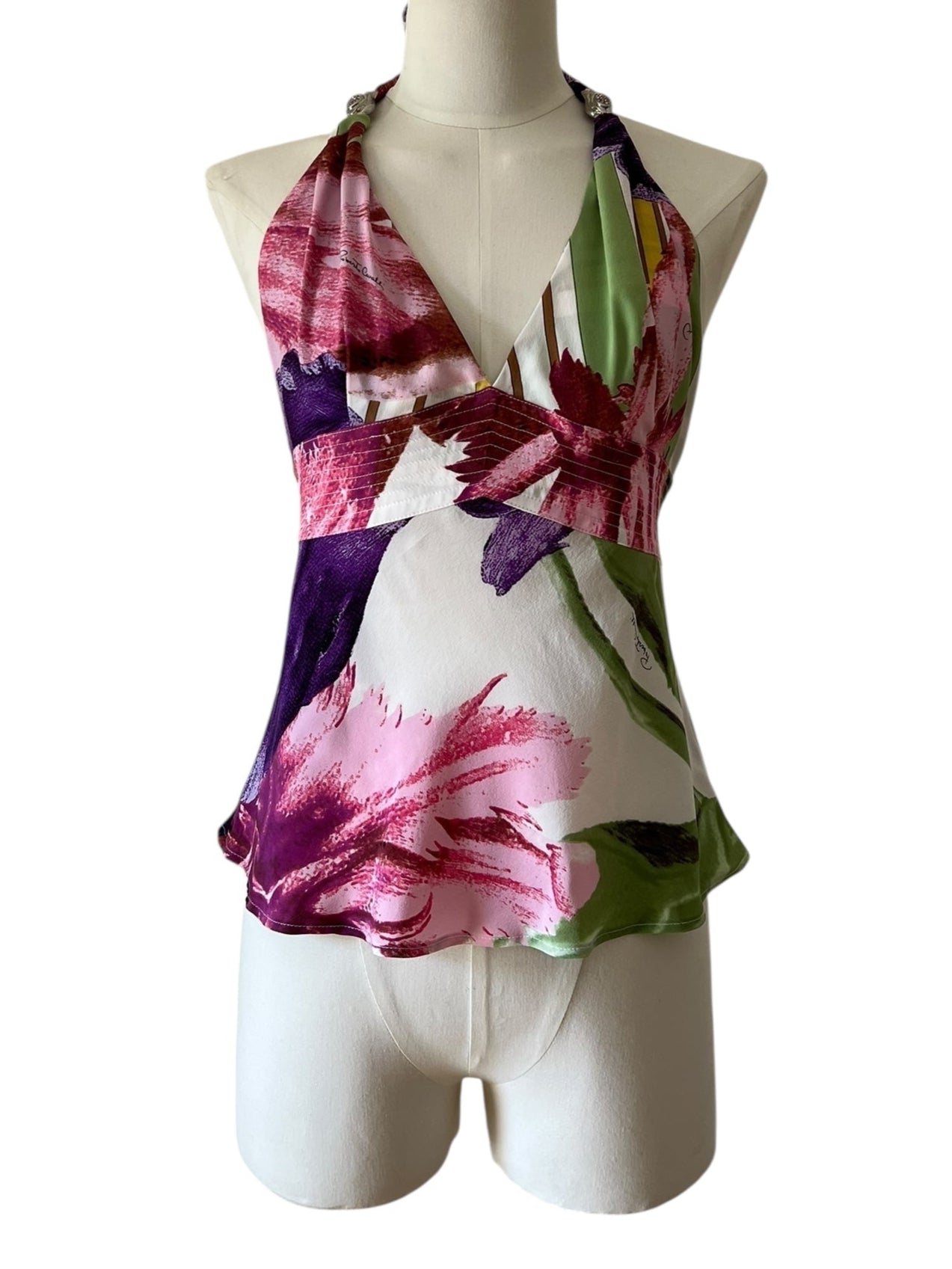 Roberto Cavalli multicolor printed top