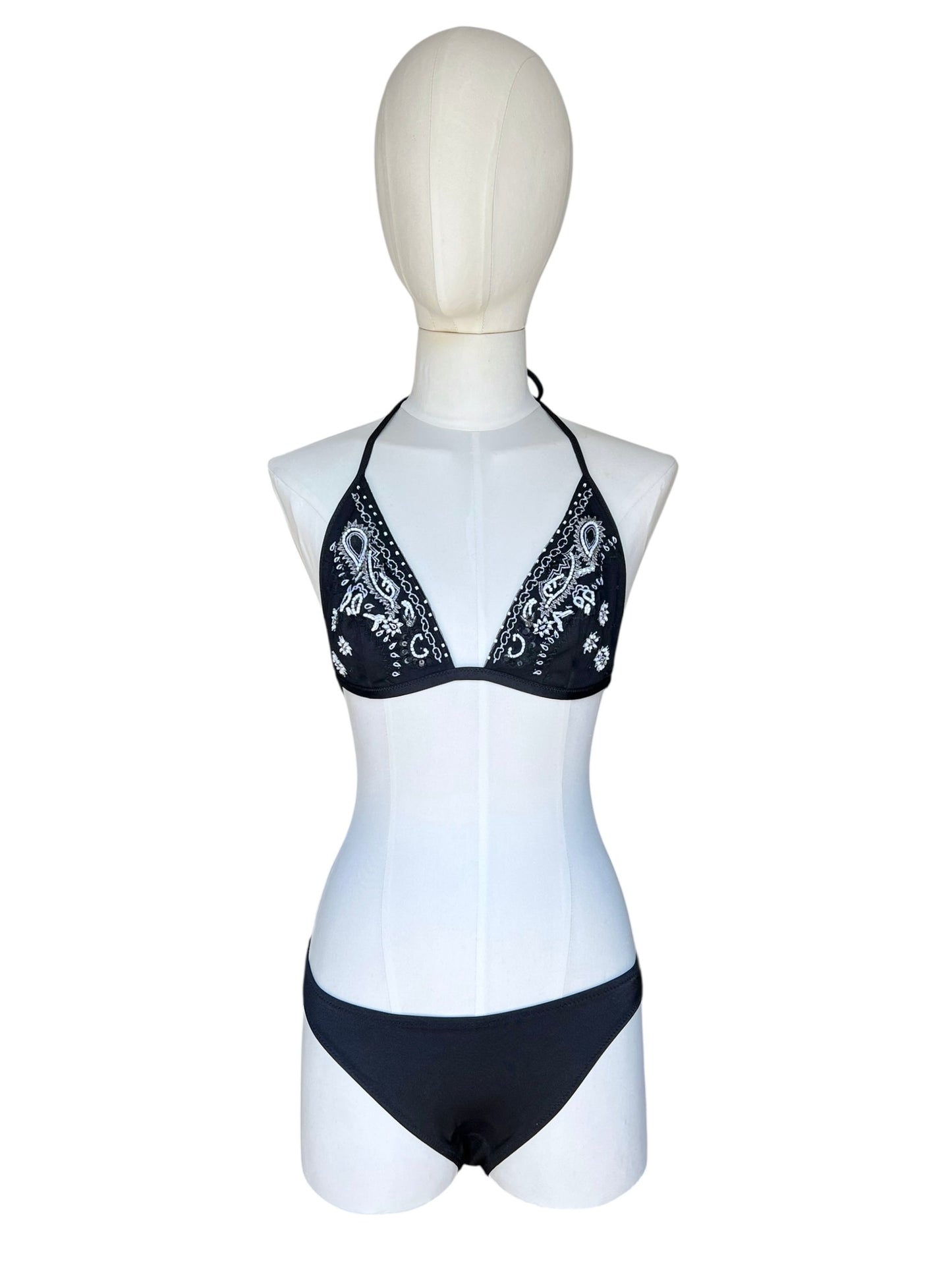 La Perla triangle bikini with embroidery