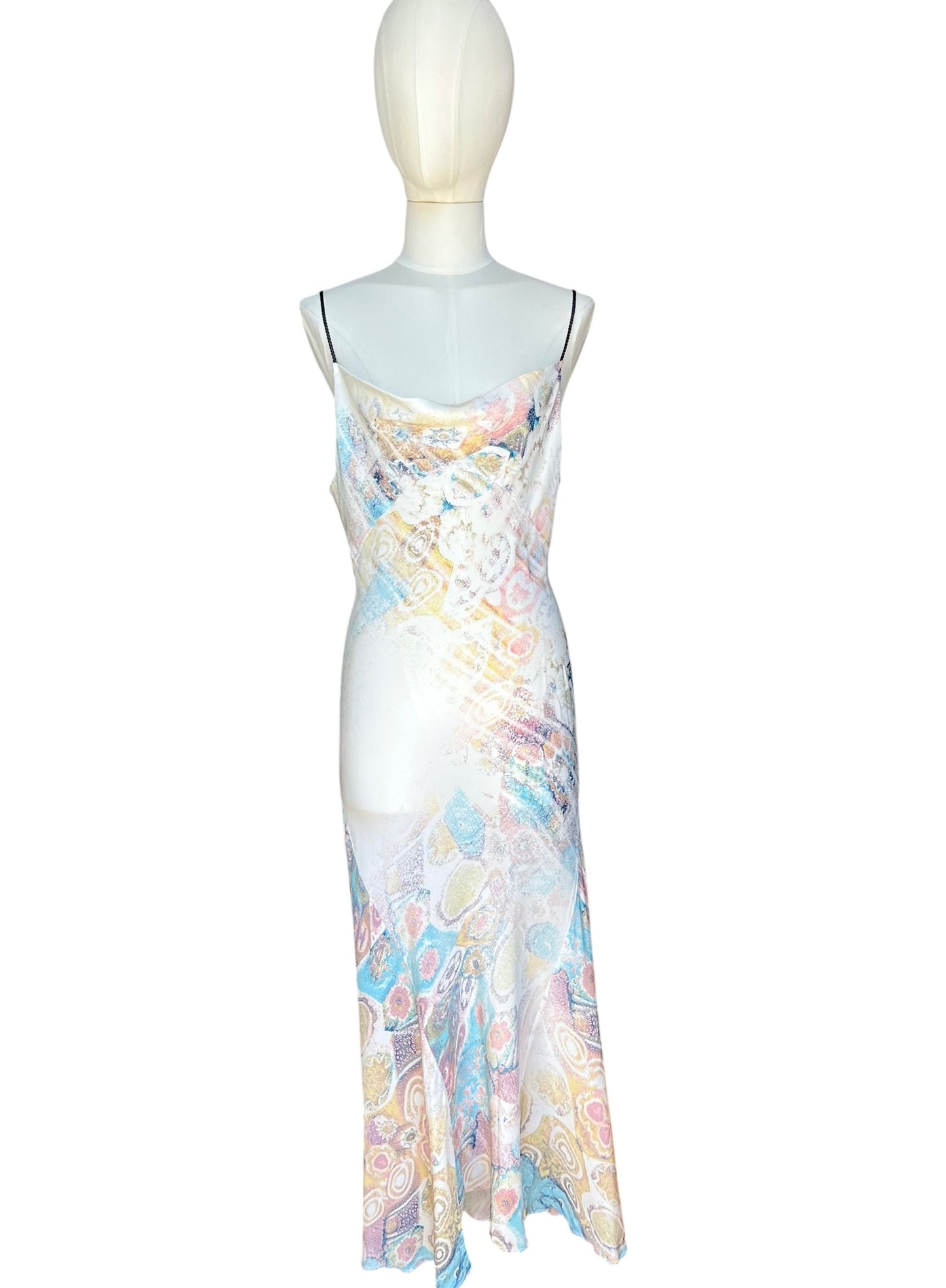 Roberto Cavalli vintage printed silk dress