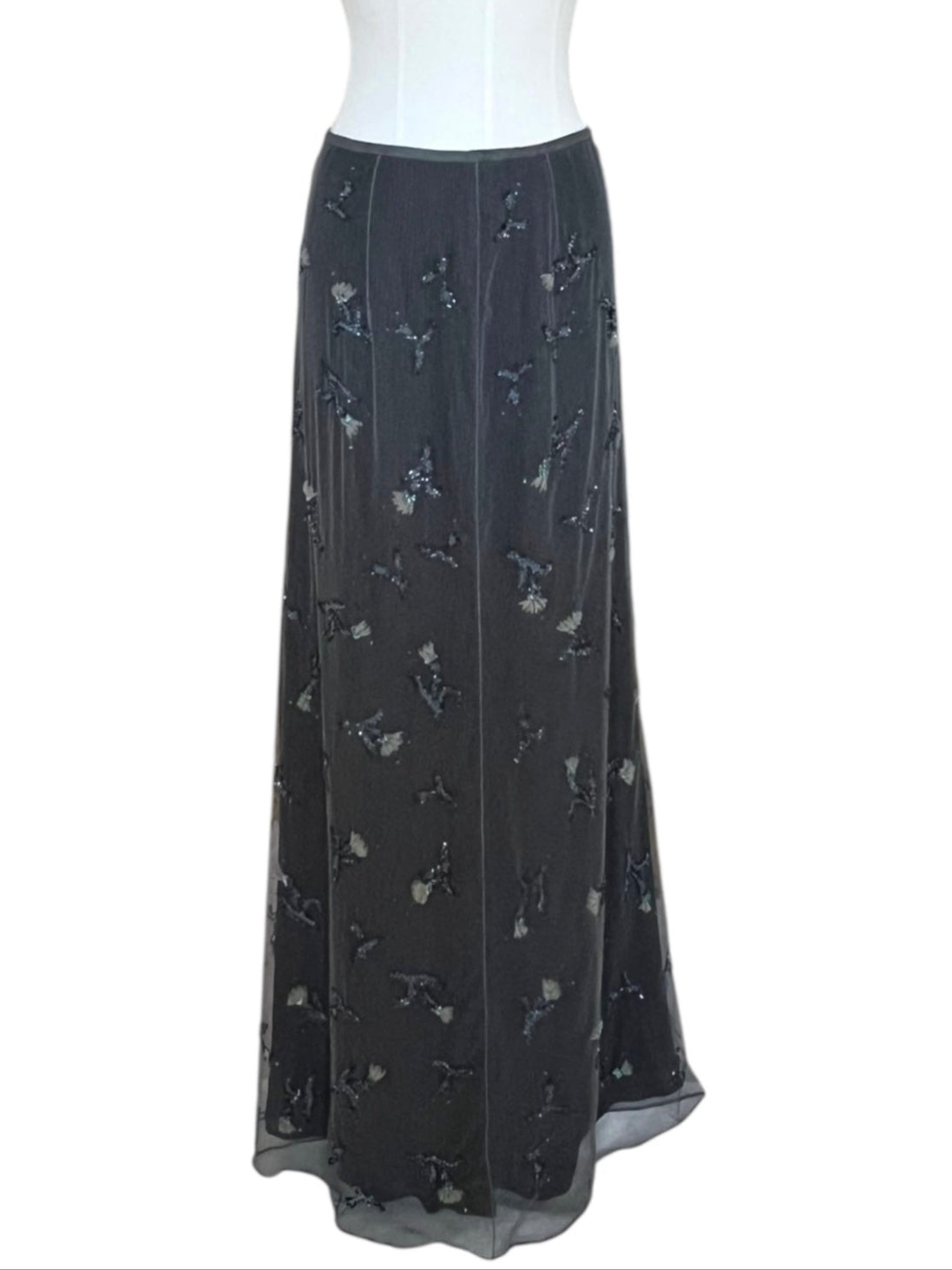 Prada FW1997 long embroidered skirt