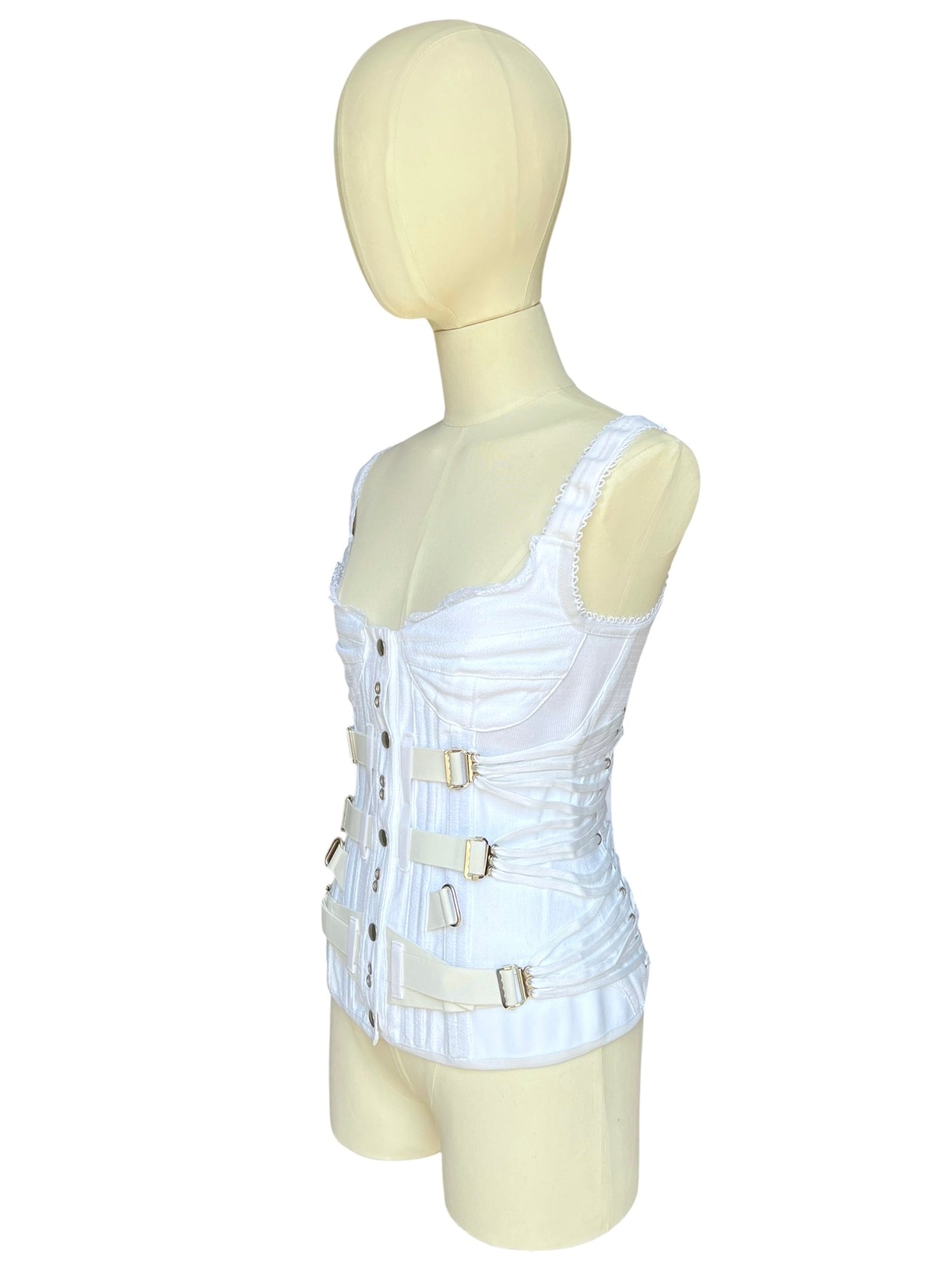 Dolce & Gabbana bondage strap corset