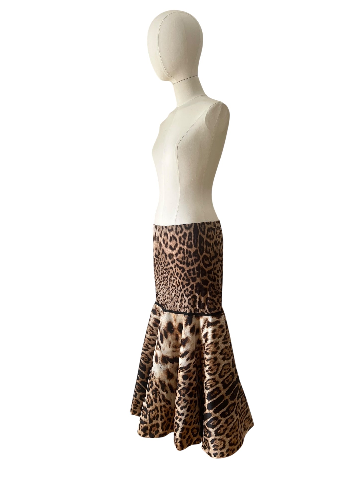 Roberto Cavalli 2000s cheetah skirt