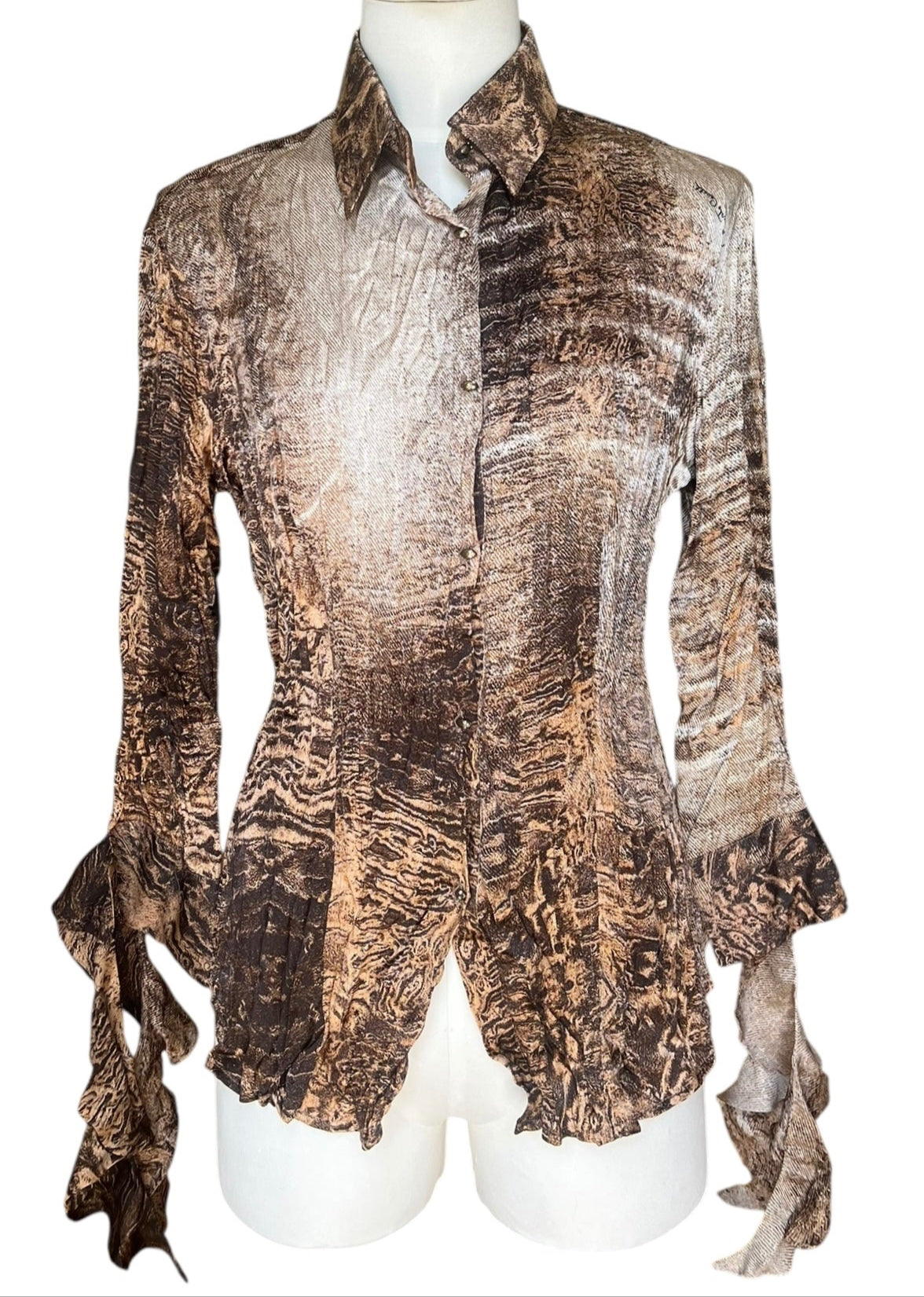 Roberto Cavalli printed silk blouse