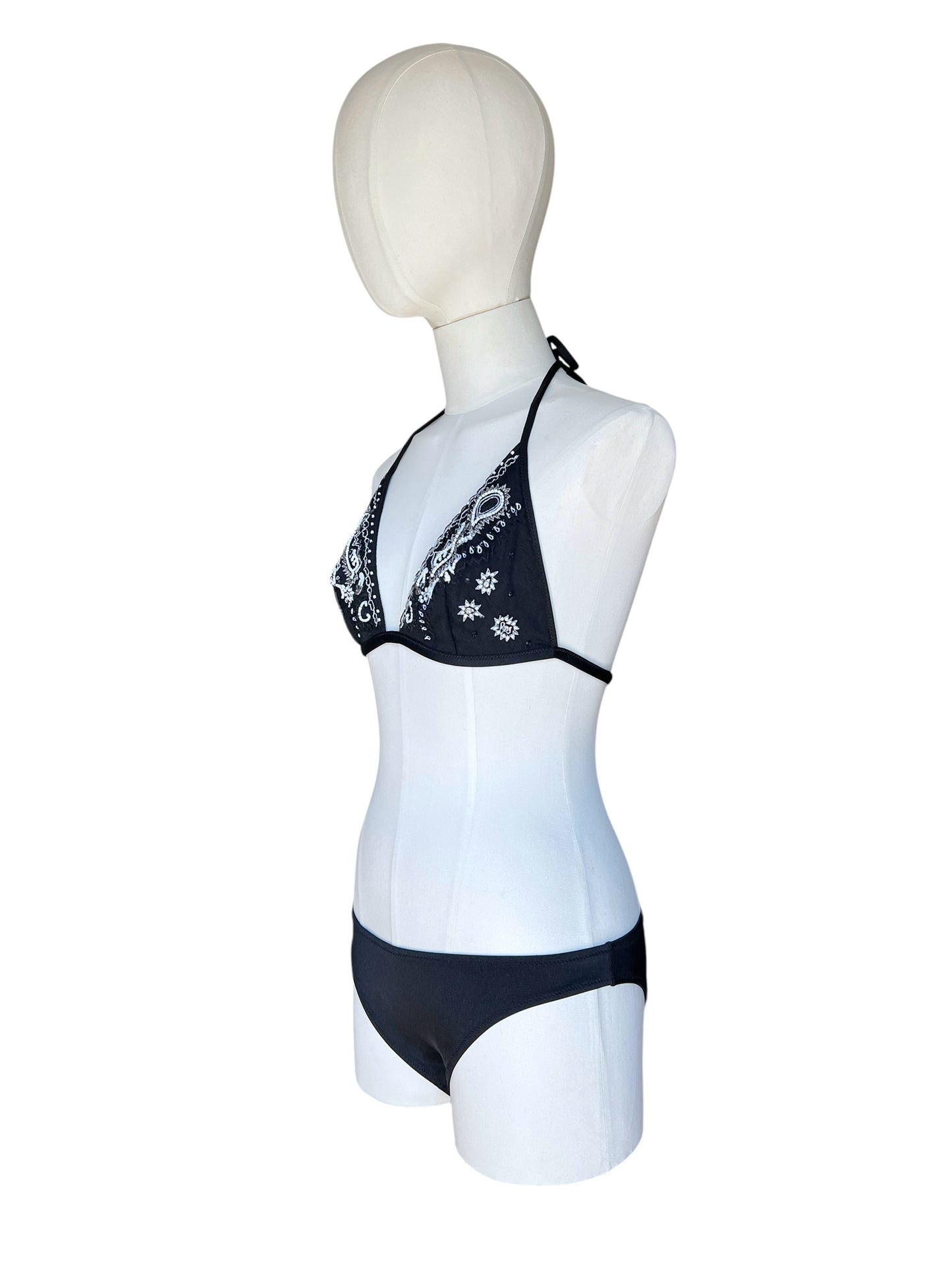 La Perla triangle bikini with embroidery