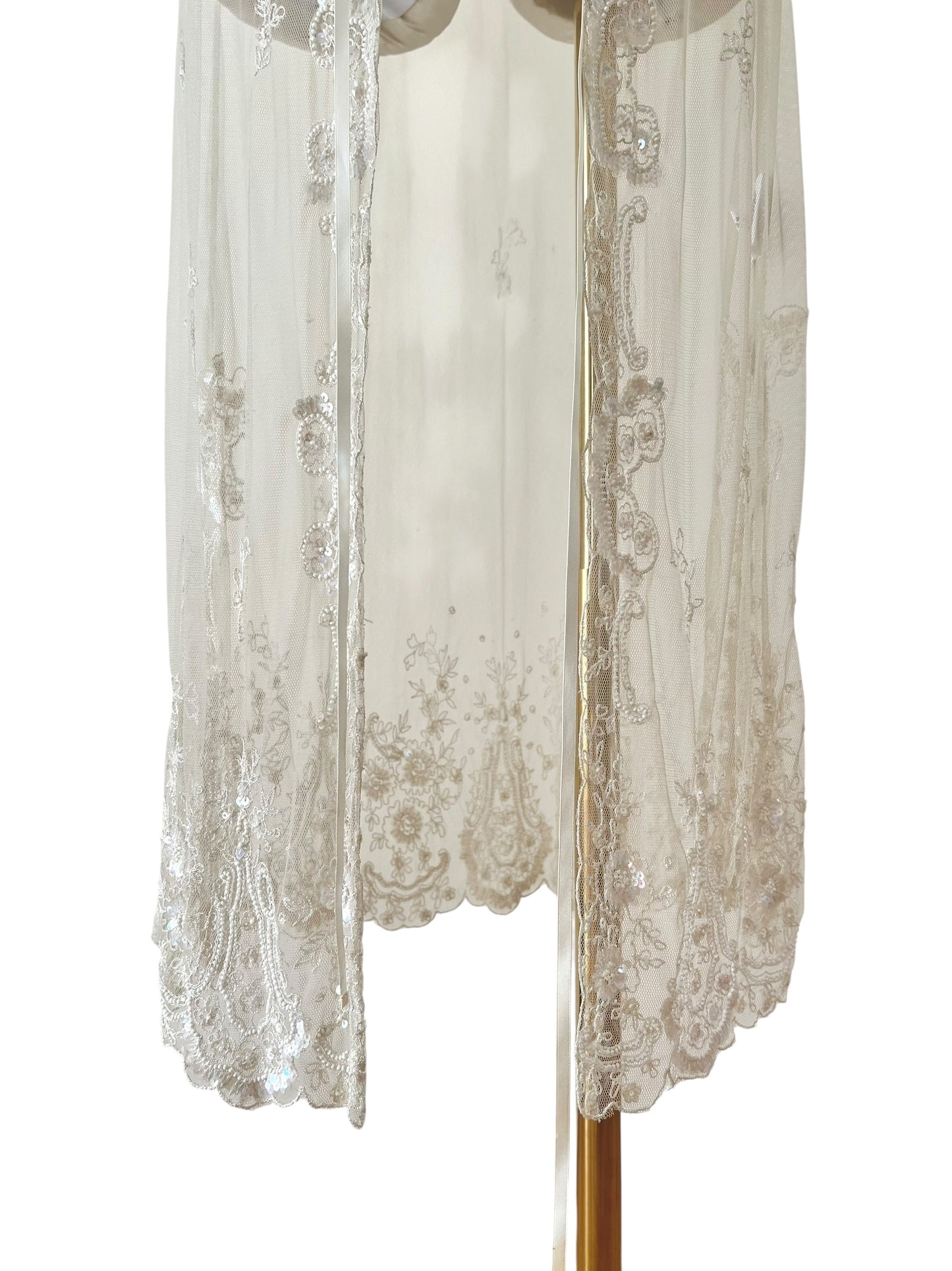 Ralph Lauren tulle embroidered dress