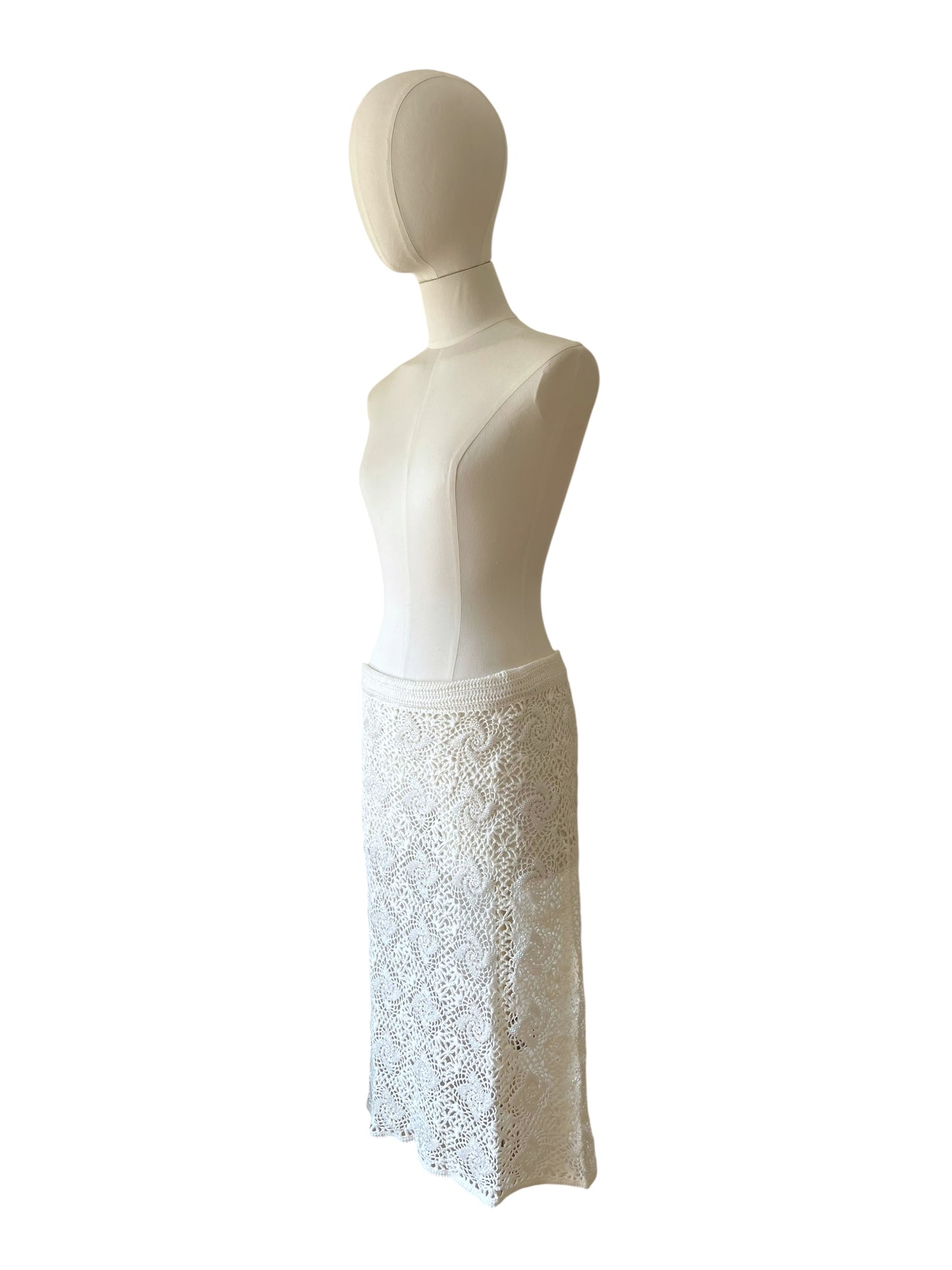 Dolce & Gabbana crochet embroidered skirt