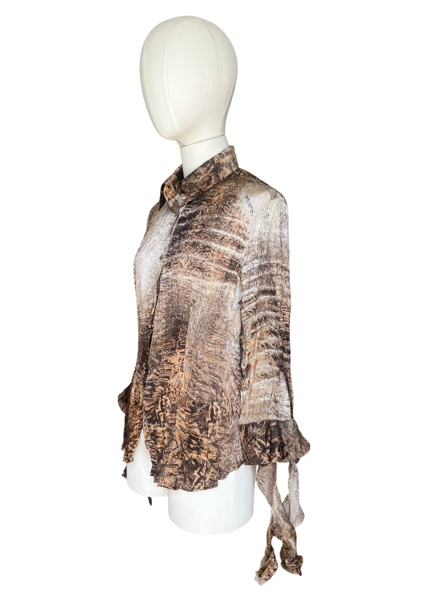 Roberto Cavalli printed silk blouse