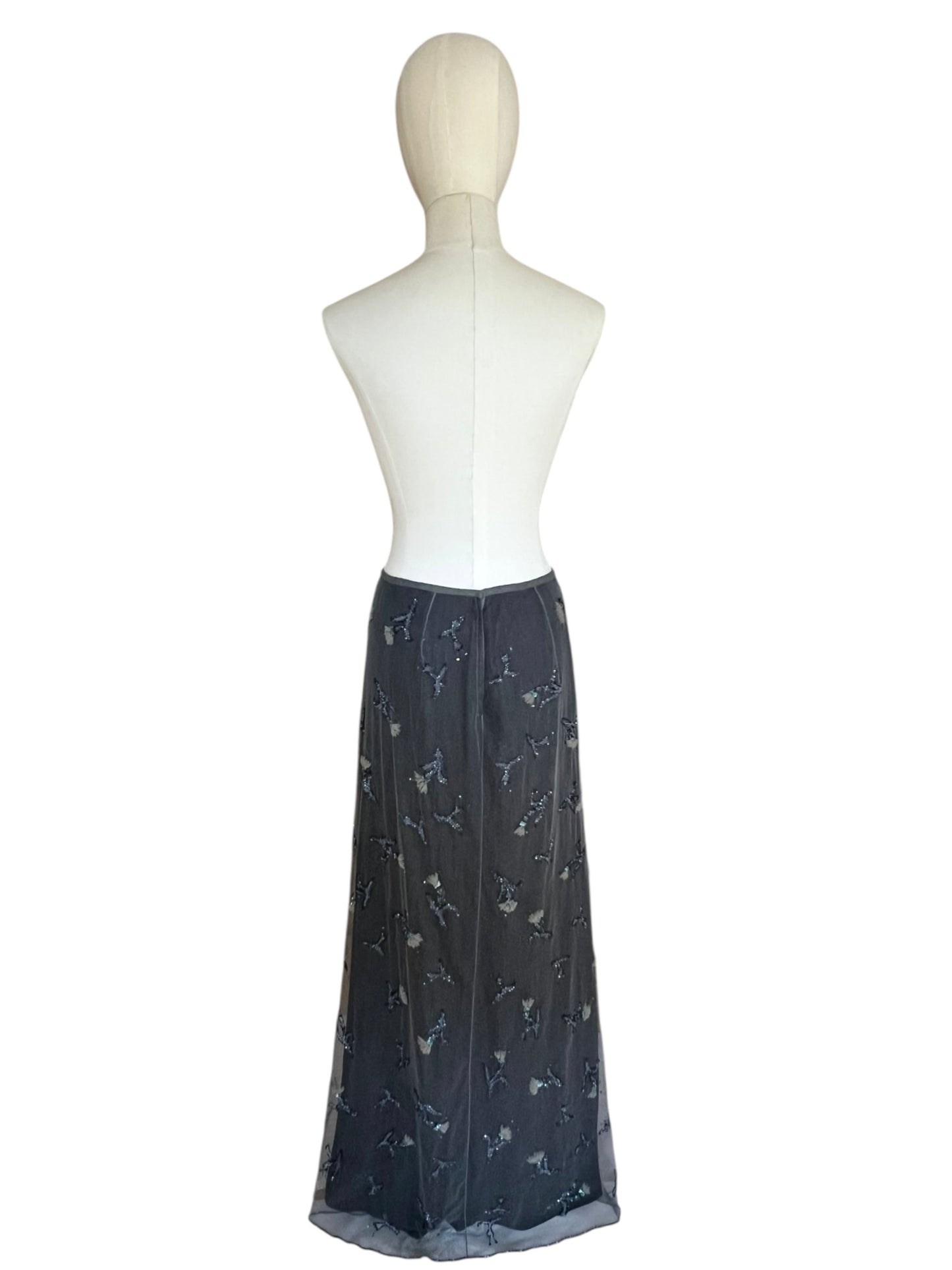Prada FW1997 long embroidered skirt