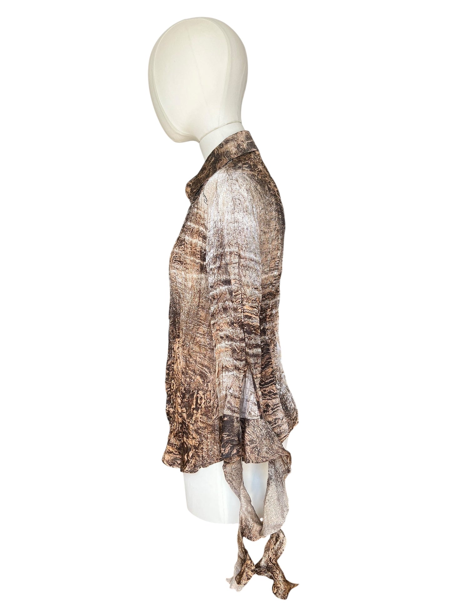 Roberto Cavalli printed silk blouse