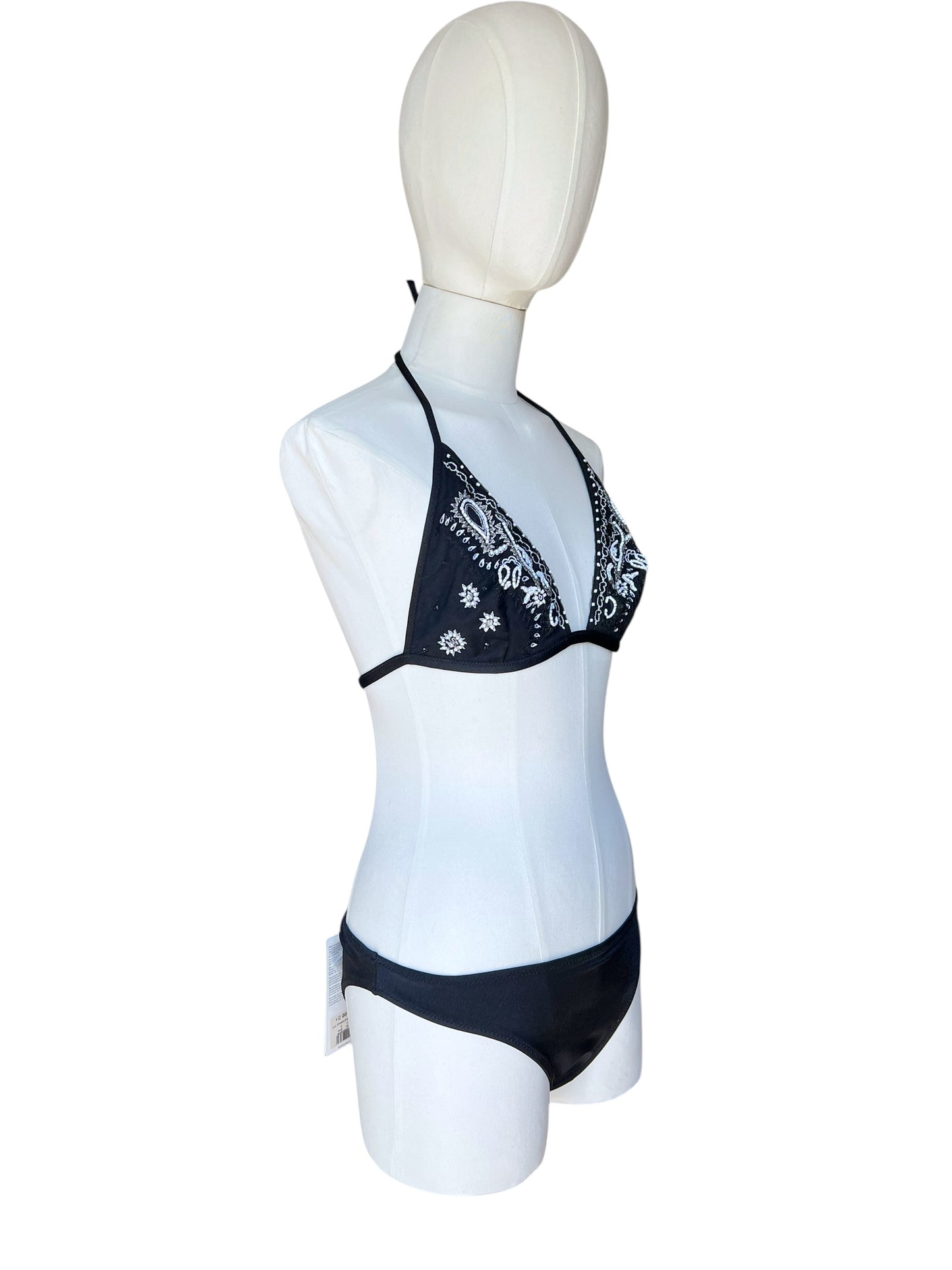 La Perla triangle bikini with embroidery
